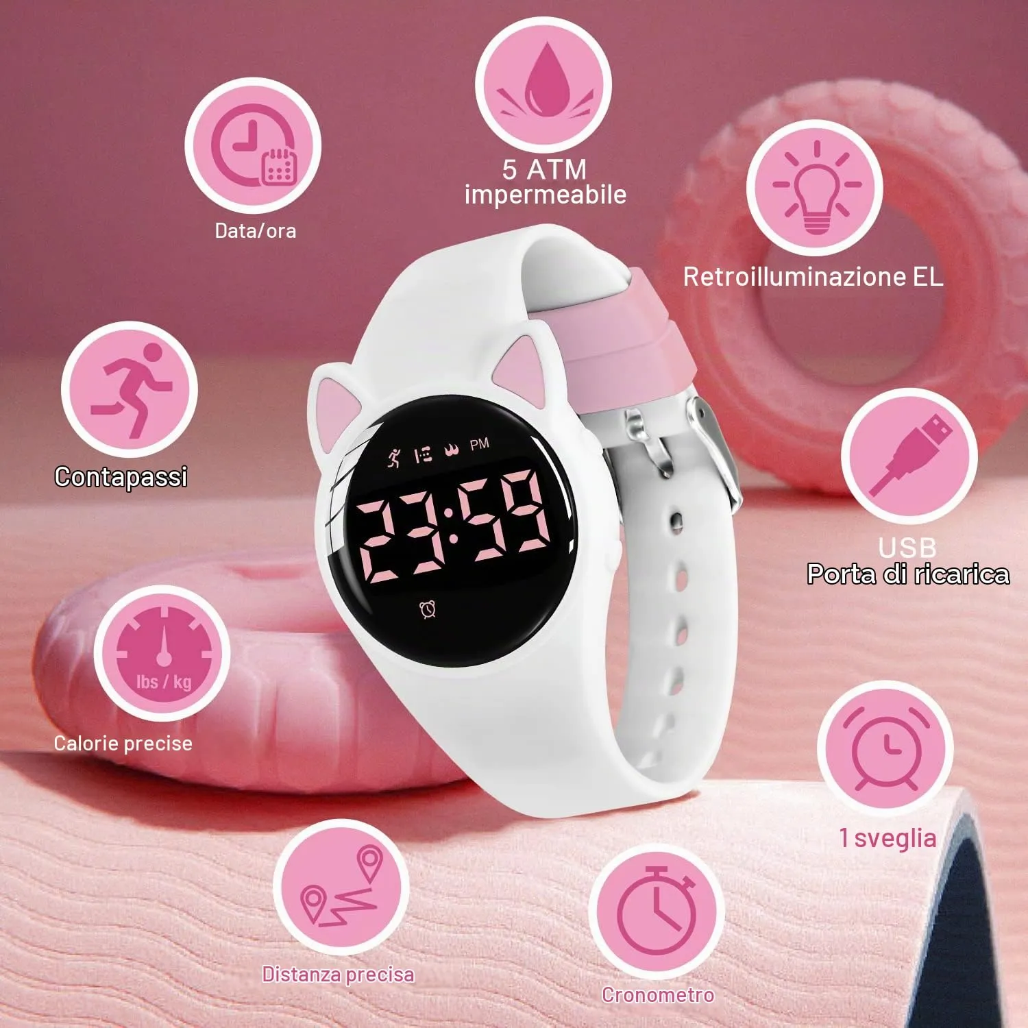 BEN NEVIS Orologio da Polso Sportivo Digitale per Bambini con Sveglia, Calorie e Contapassi - immagine 3