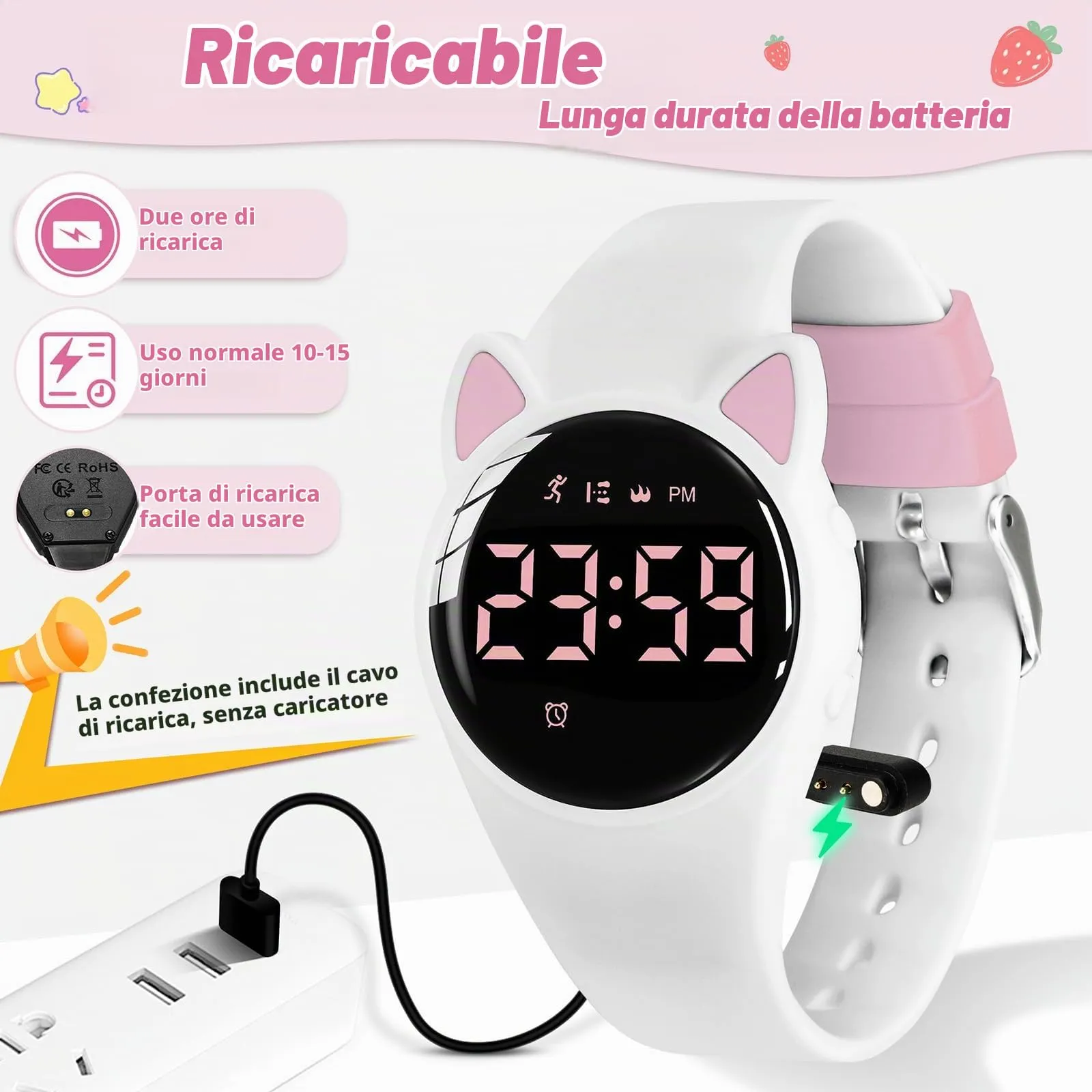 BEN NEVIS Orologio da Polso Sportivo Digitale per Bambini con Sveglia, Calorie e Contapassi - immagine 5