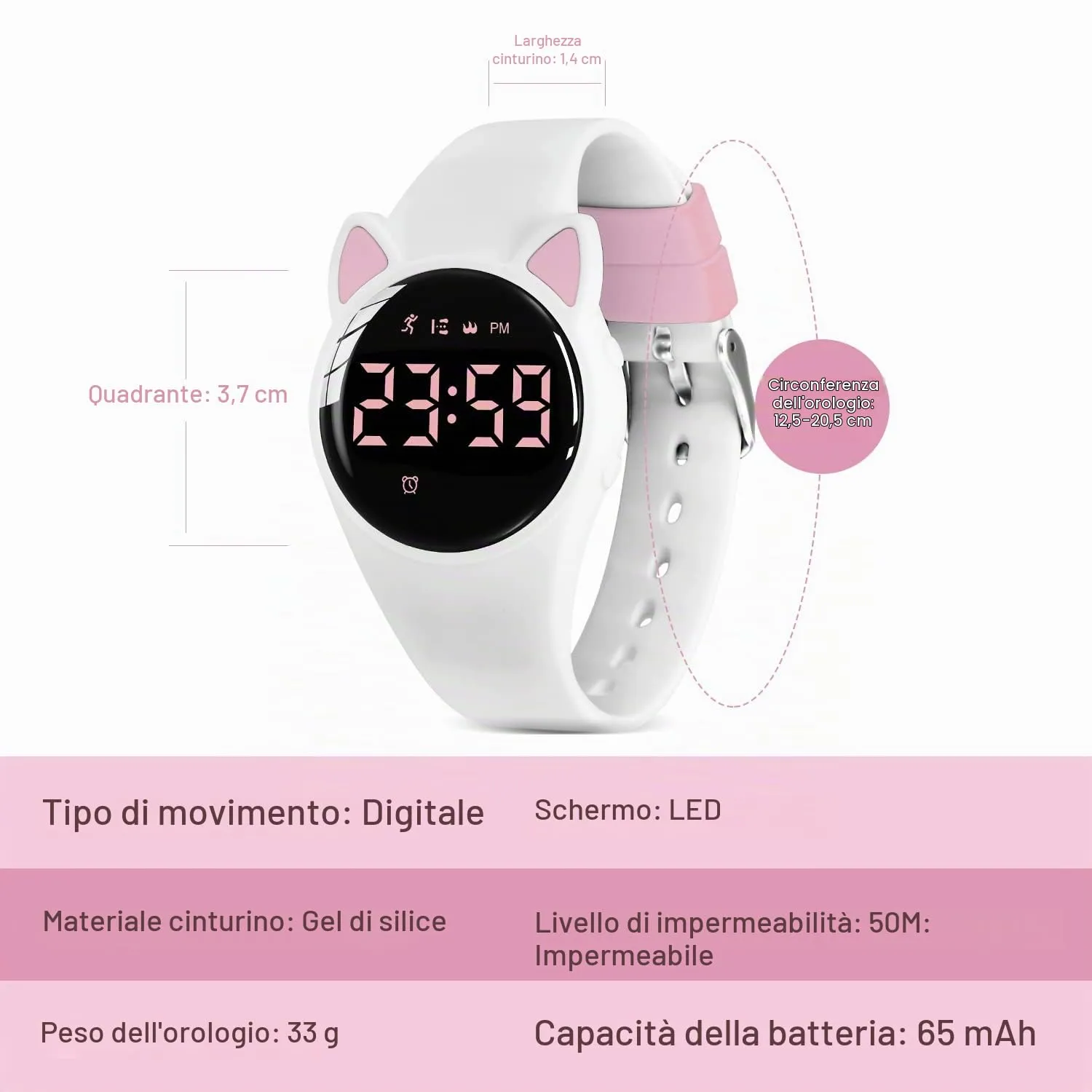 BEN NEVIS Orologio da Polso Sportivo Digitale per Bambini con Sveglia, Calorie e Contapassi - immagine 6