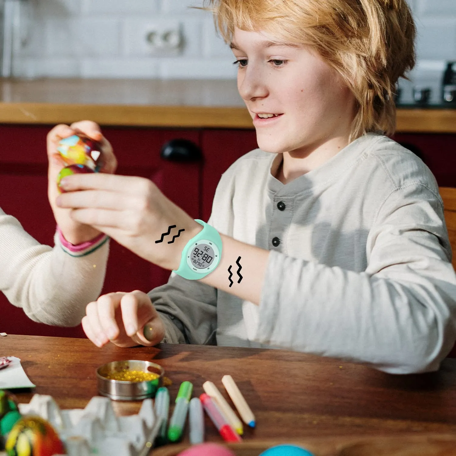 BEN NEVIS Orologio Sportivo Digitale per Bambini con Sveglia, Calorie e Contapassi - immagine 2