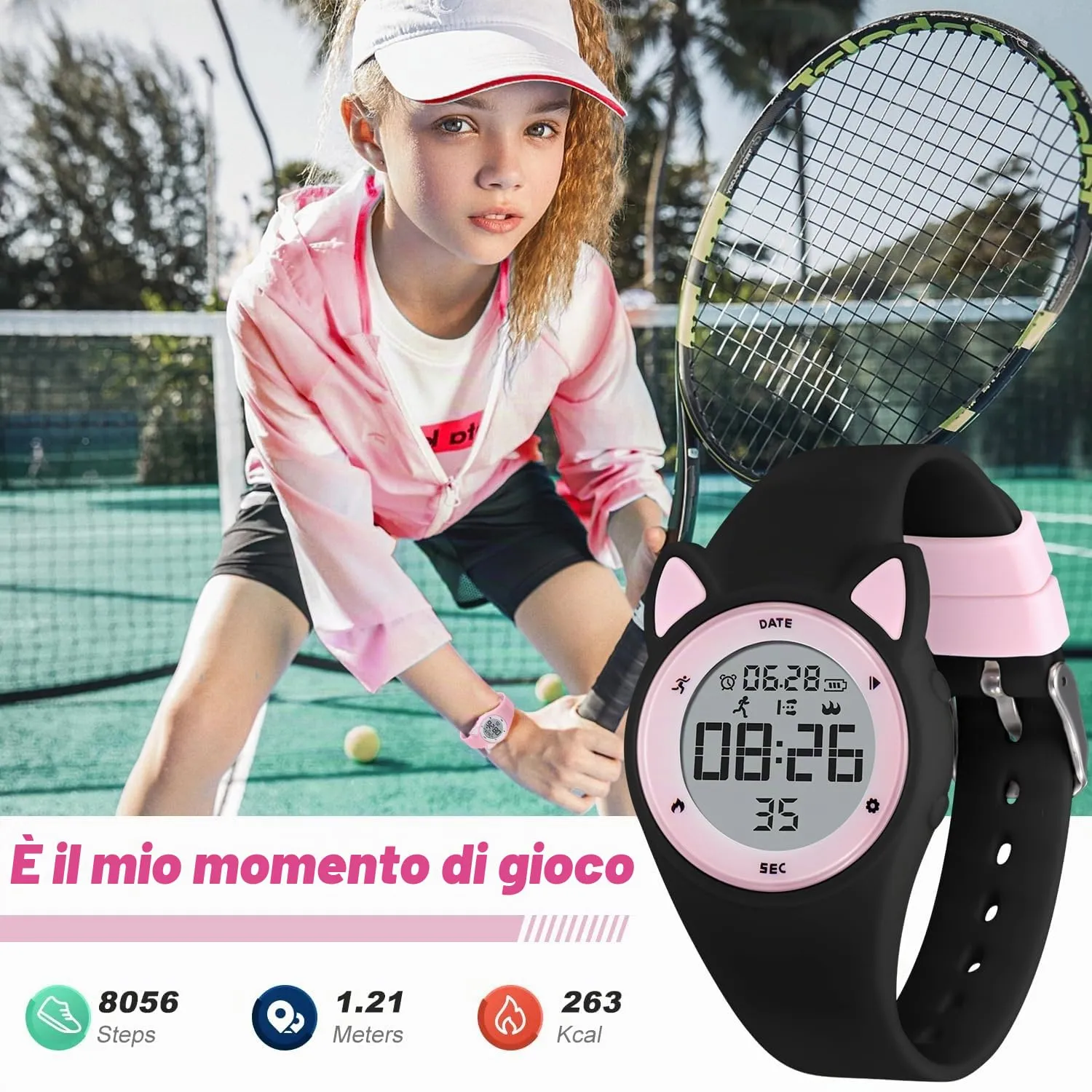 BEN NEVIS Orologio da Polso Sportivo Digitale per Bambini con Sveglia, Calorie e Contapassi - immagine 2