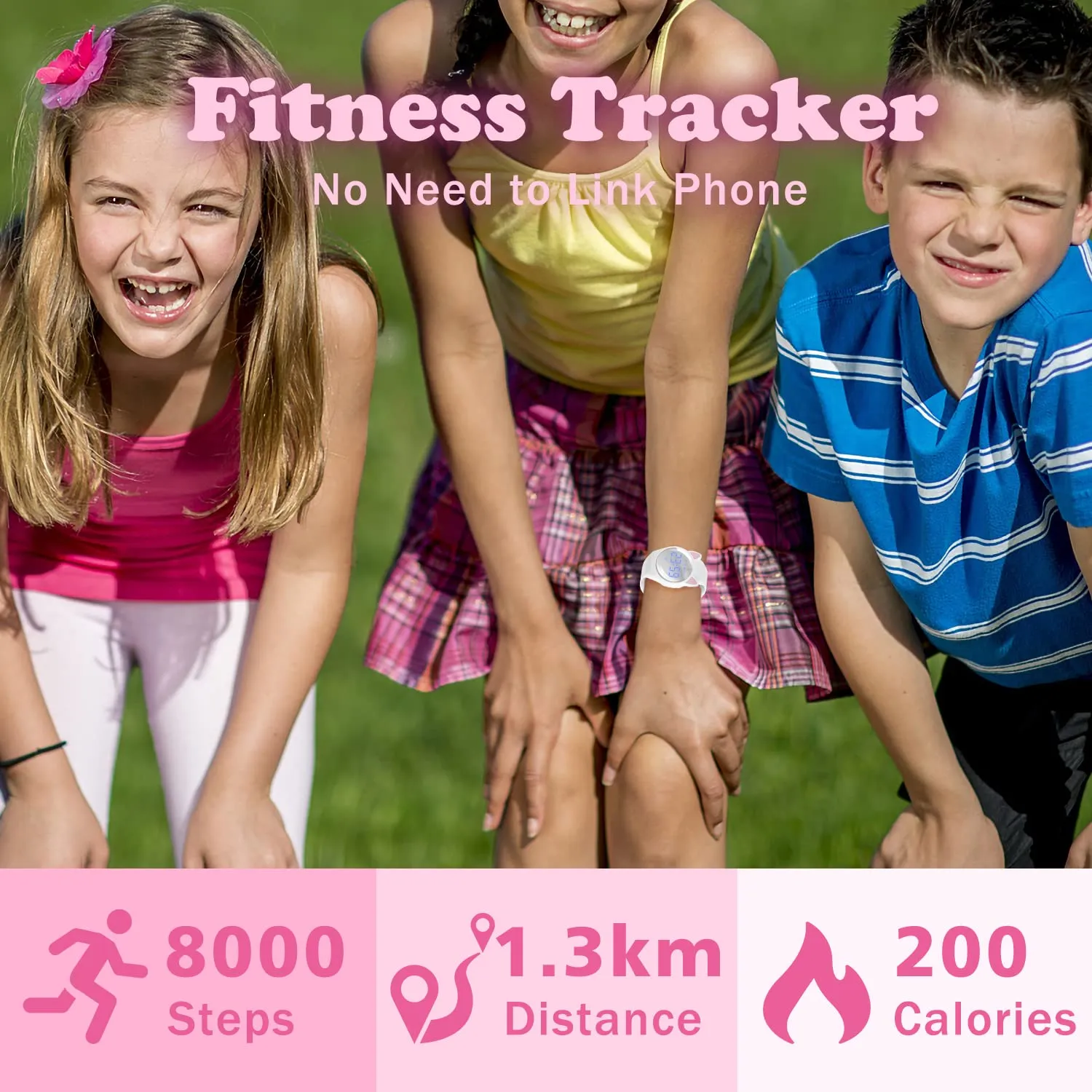 Ben Nevis T666F Orologio Digitale Fitness Tracker per Bambini e Ragazzi, Impermeabile e Ricaricabile - immagine 4