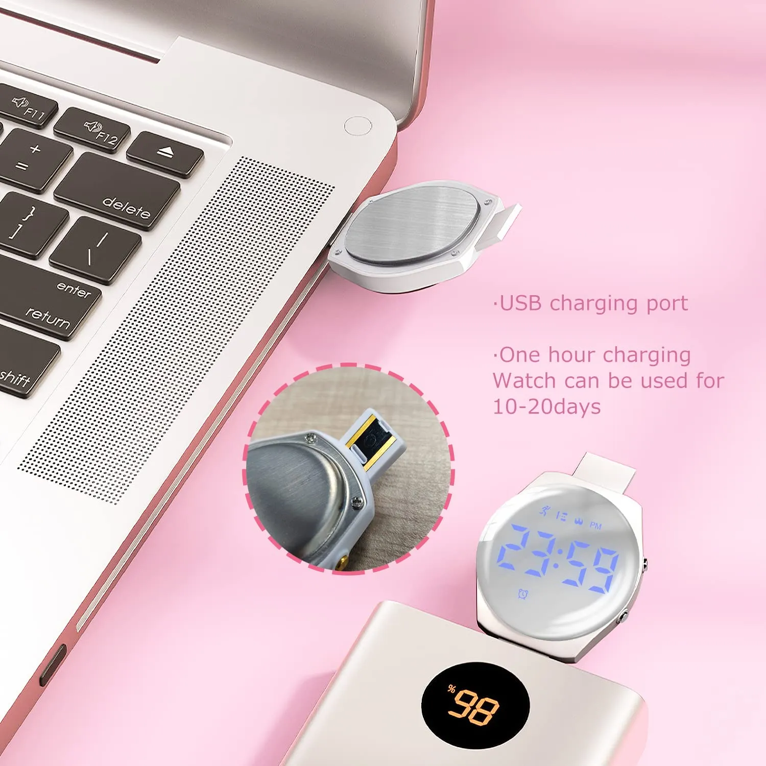 Ben Nevis T666F Orologio Digitale Fitness Tracker per Bambini e Ragazzi, Impermeabile e Ricaricabile - immagine 5
