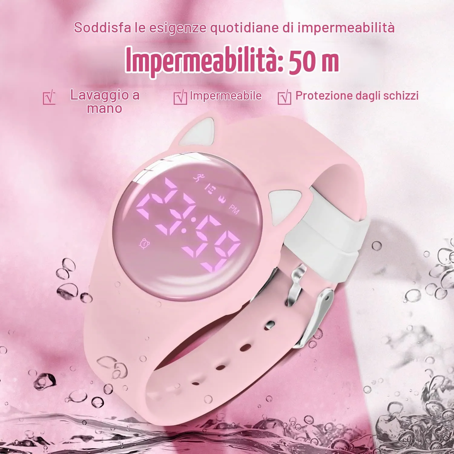 Ben Nevis T666F Orologio Digitale Fitness Tracker per Bambini e Ragazzi, Impermeabile, in Silicone - immagine 7