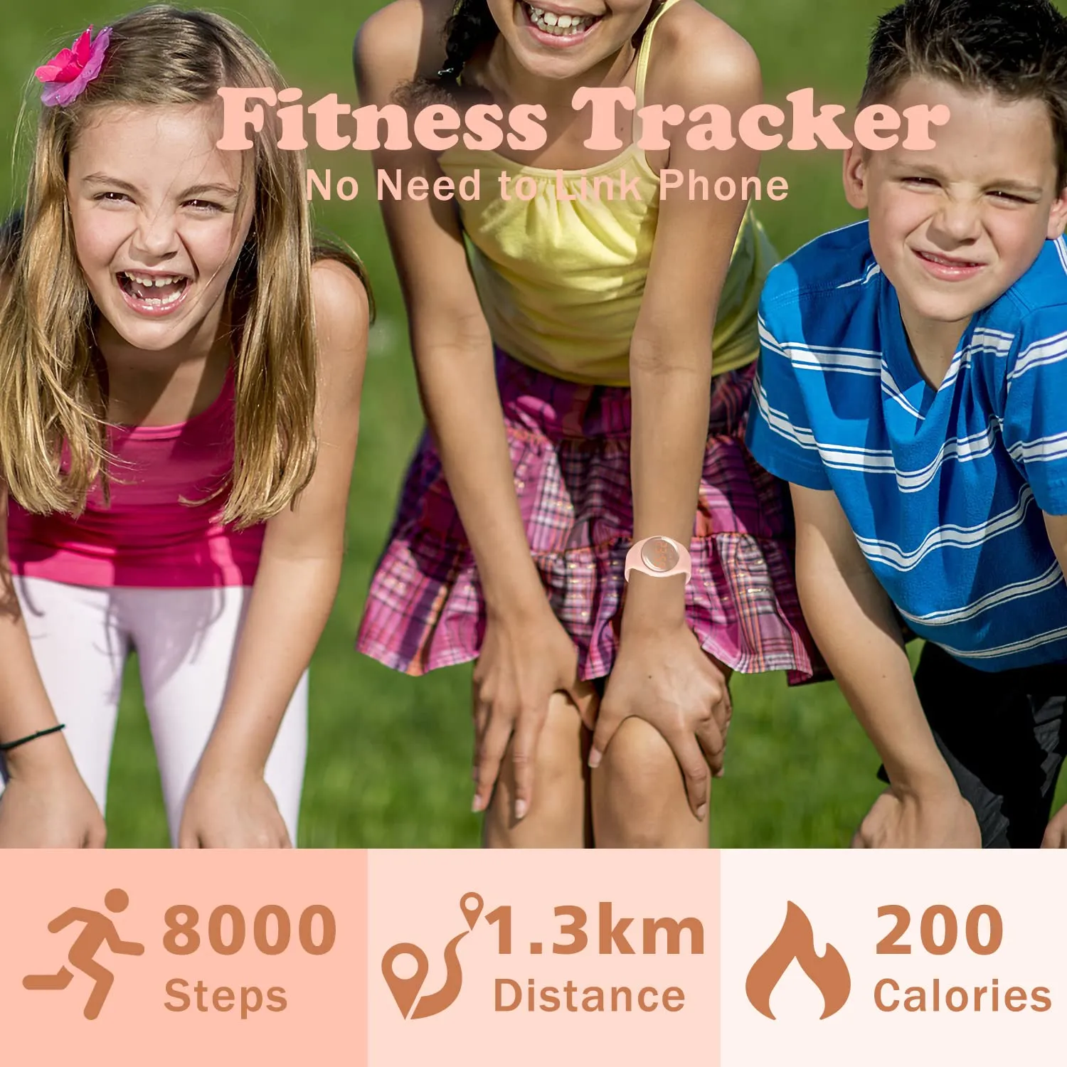 BEN NEVIS T666F Orologio Digitale Fitness Tracker per Bambini e Ragazzi, Impermeabile, Ricaricabile - immagine 4