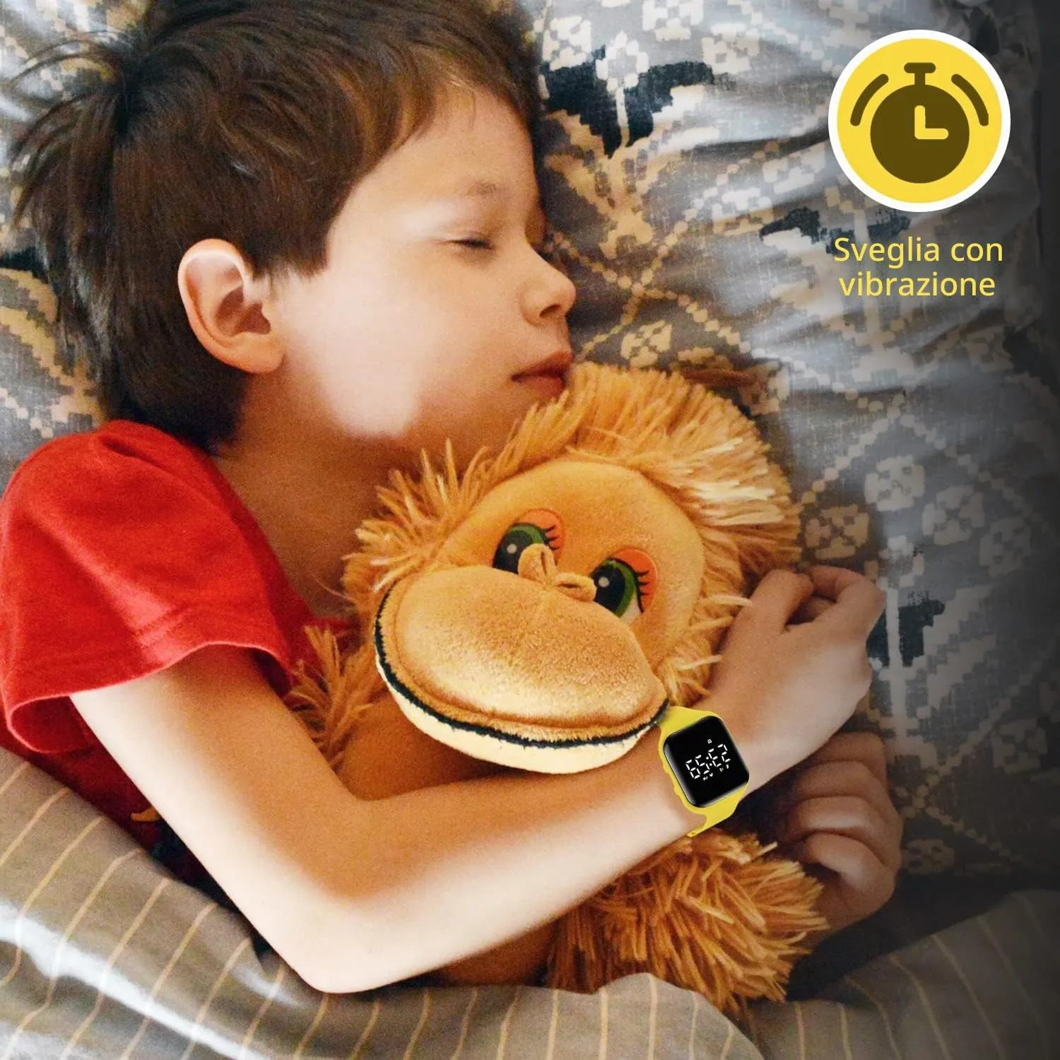 BEN NEVIS T115E Orologio Digitale Fitness Tracker per Bambini e Ragazzi, Impermeabile, Giallo - immagine 2
