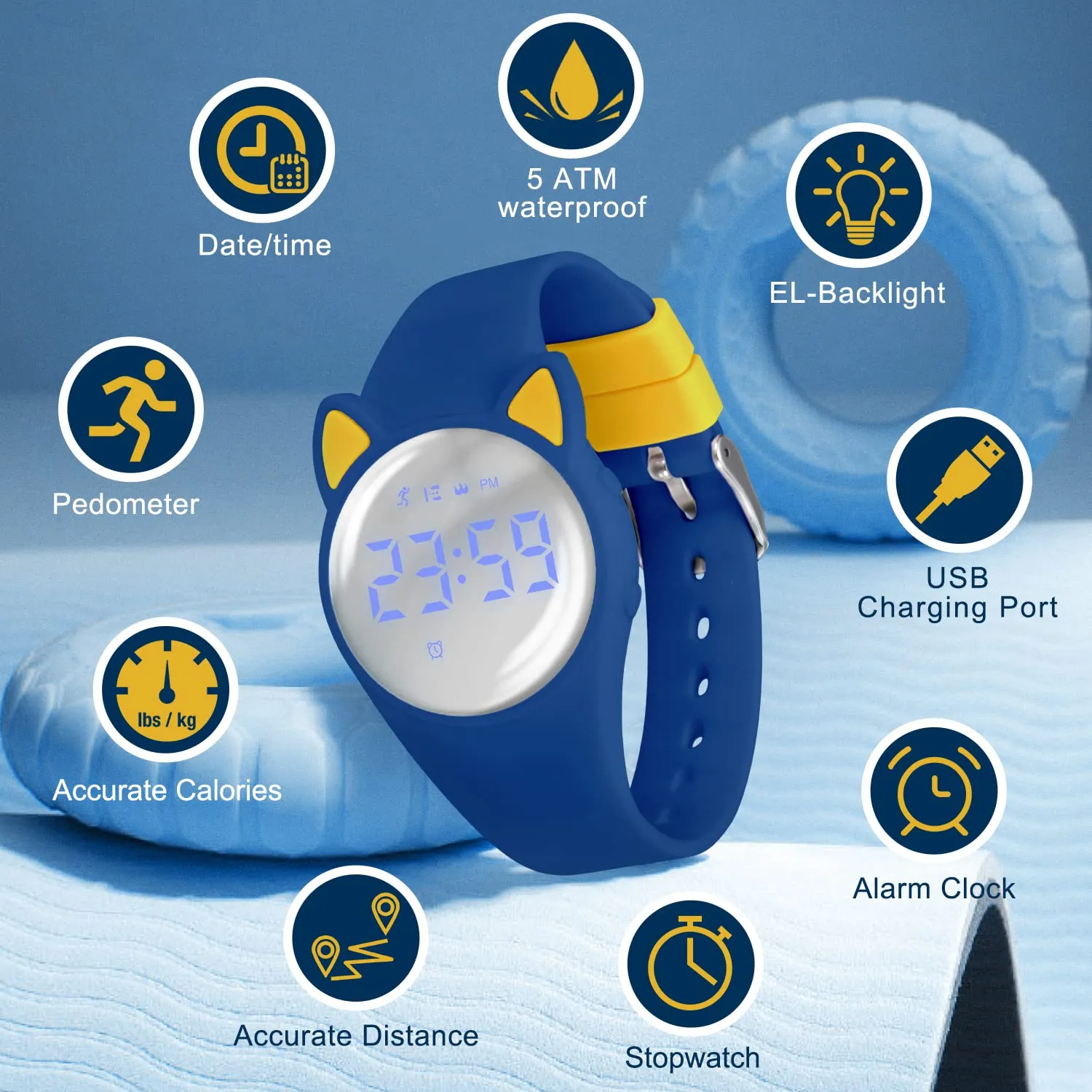 Ben Nevis T66A Orologio Digitale Fitness Tracker Impermeabile per Bambini e Ragazzi - immagine 3