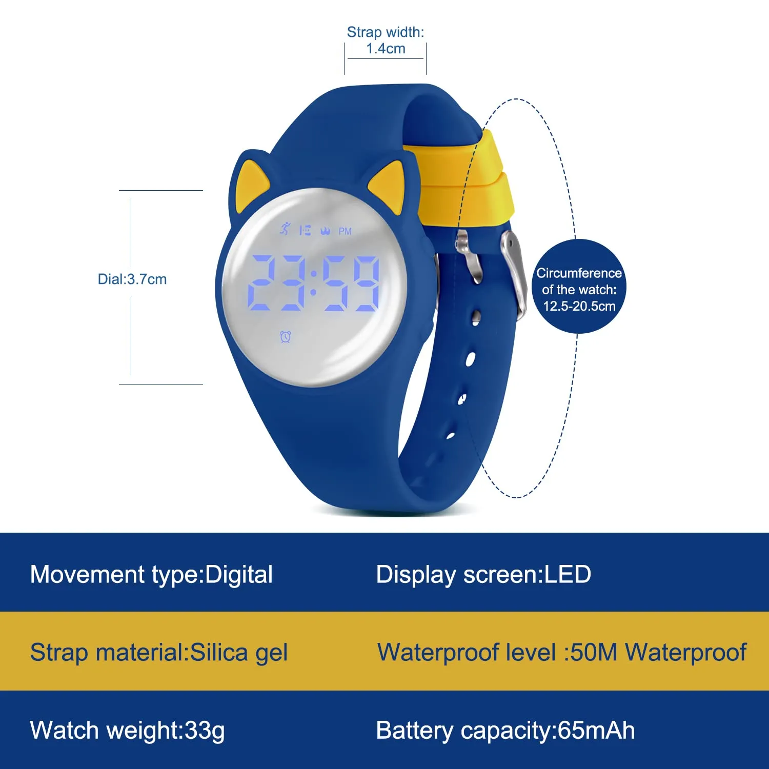 Ben Nevis T66A Orologio Digitale Fitness Tracker Impermeabile per Bambini e Ragazzi - immagine 6
