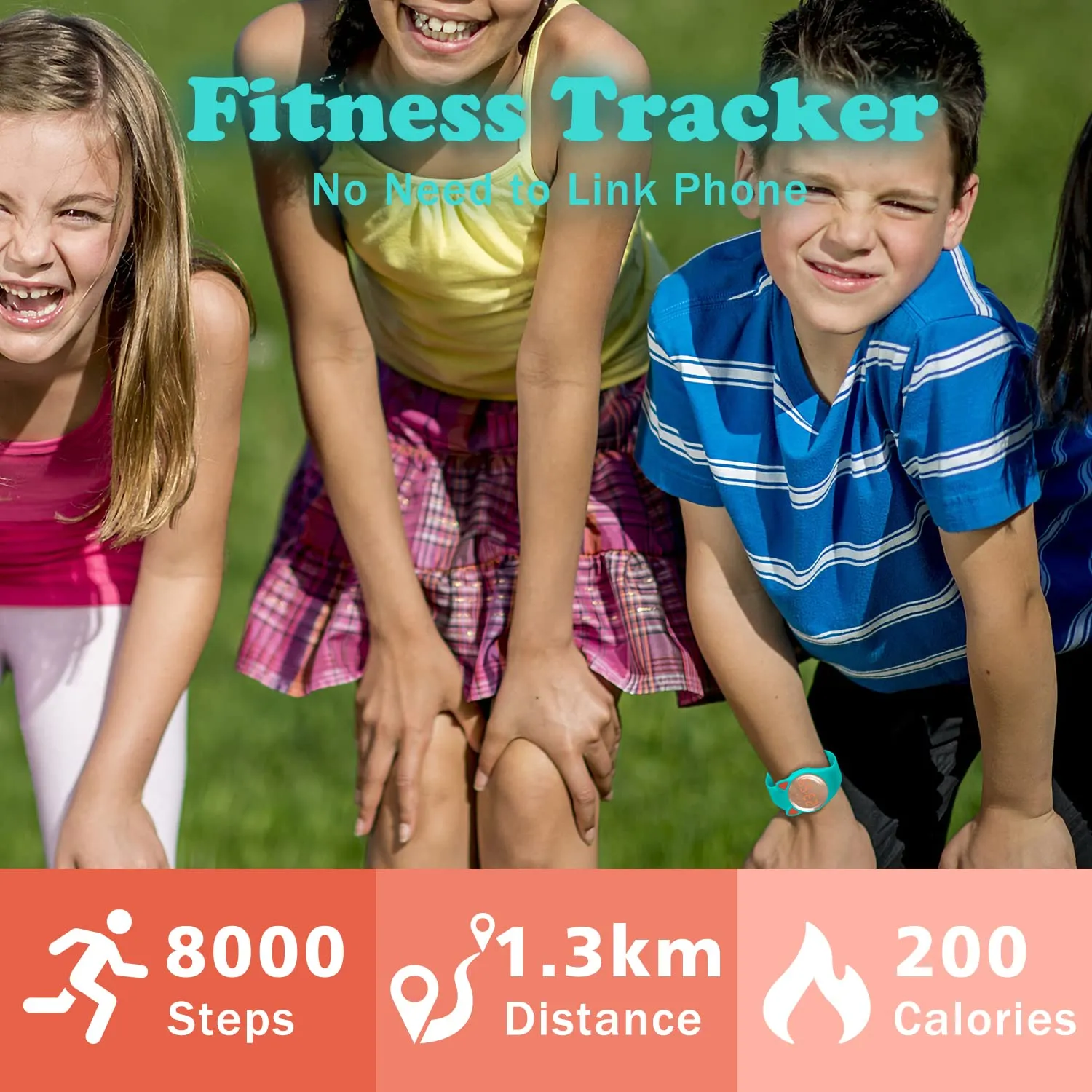 Ben Nevis T66A Orologio Digitale Fitness Tracker per Bambini e Ragazzi, Impermeabile, in Silicone - immagine 4