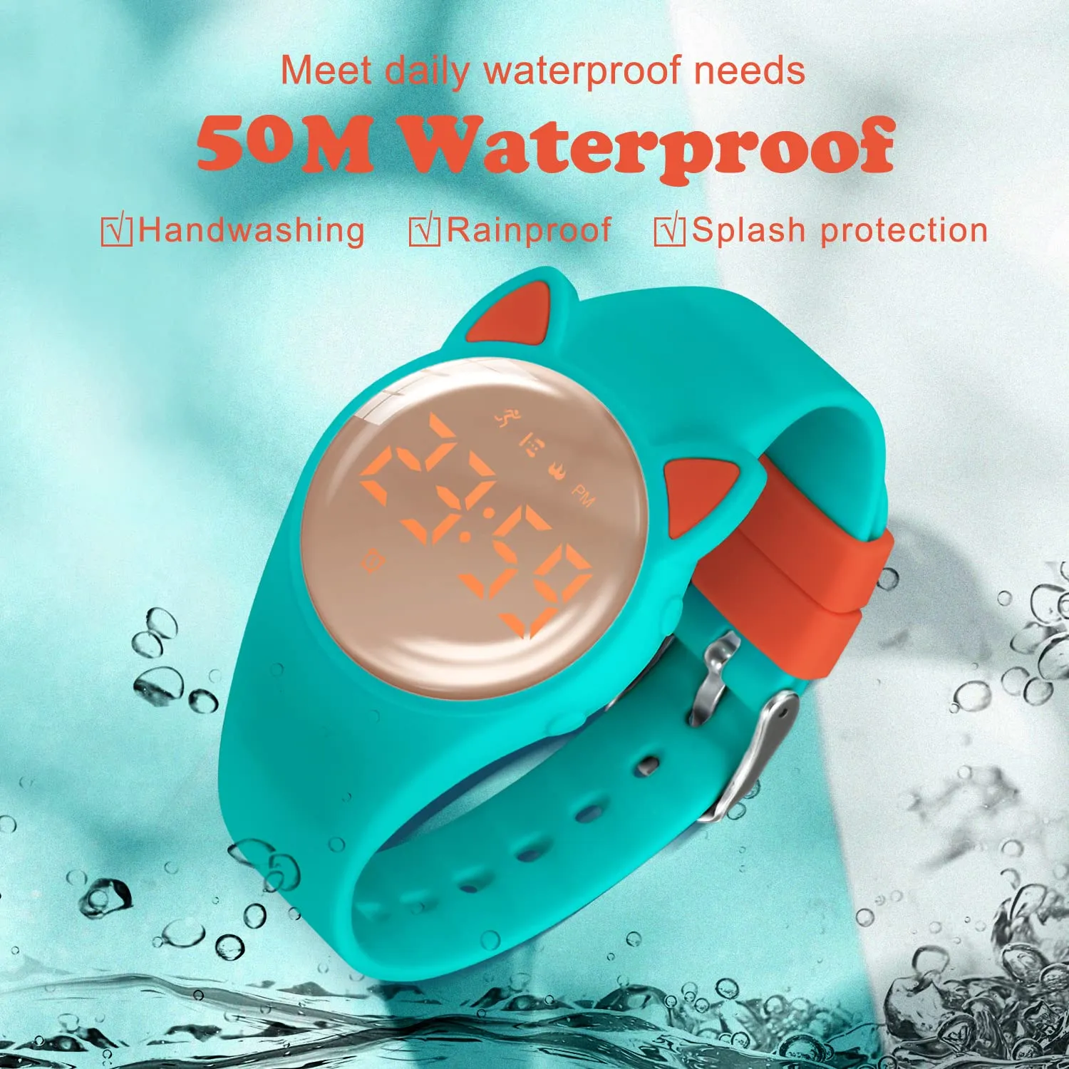 Ben Nevis T66A Orologio Digitale Fitness Tracker per Bambini e Ragazzi, Impermeabile, in Silicone - immagine 7