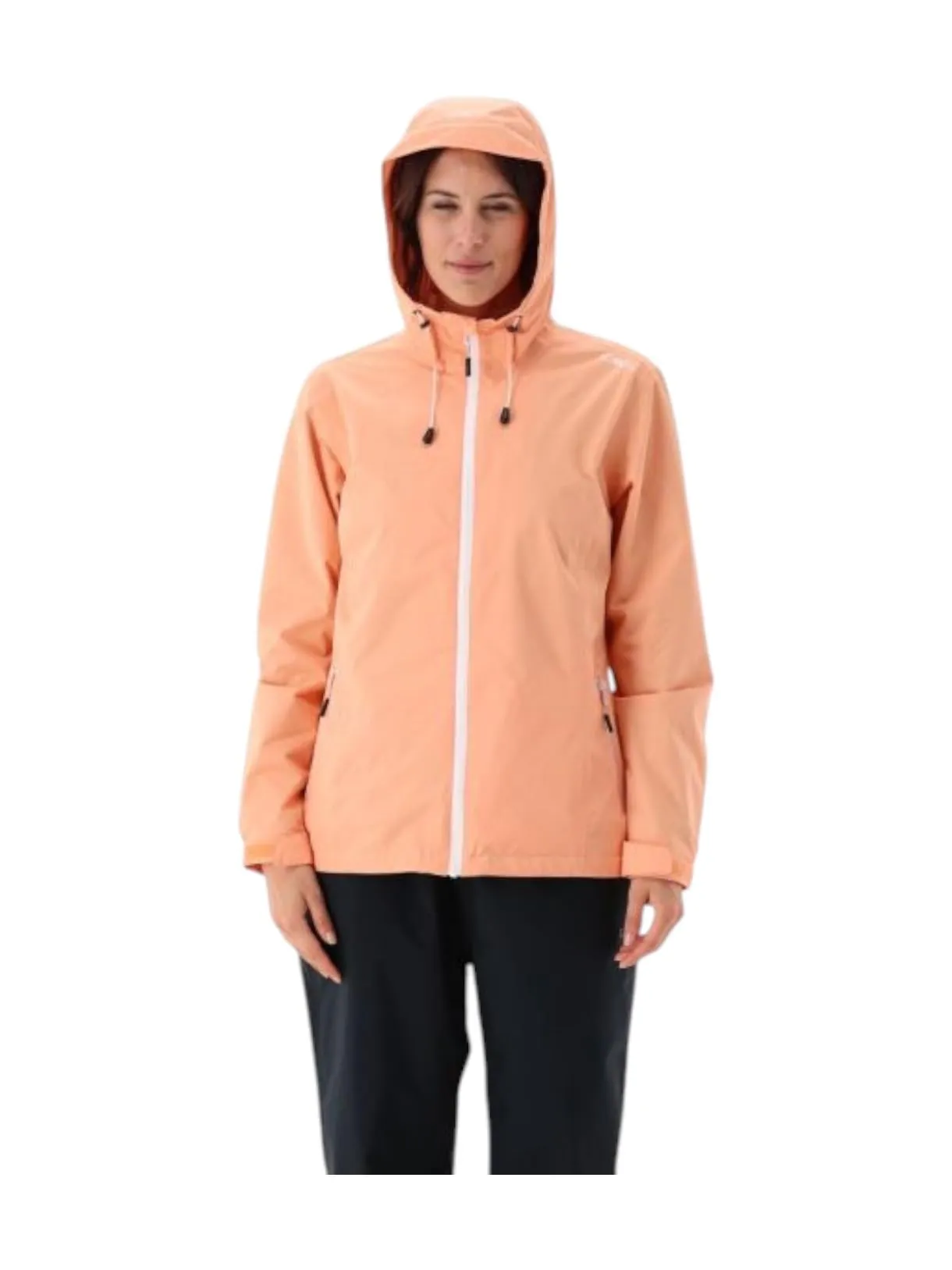 CMP Giacca Antipioggia Packpocket da Donna, Salmone, XXL - immagine 2