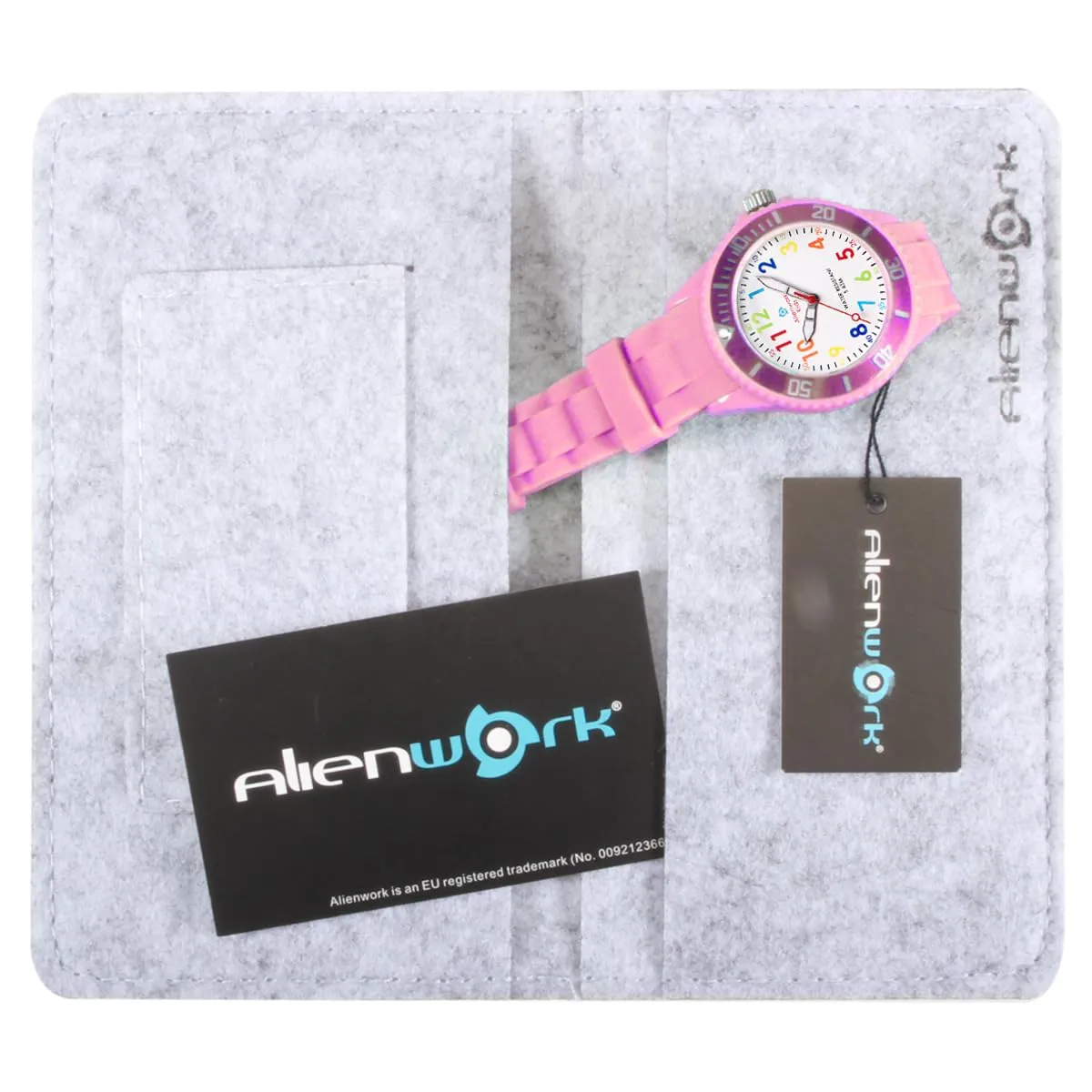 Alienwork Orologio di Apprendimento per Bambini, Bracciale in Silicone Pink Multicolore, Impermeabile 5 ATM - immagine 7