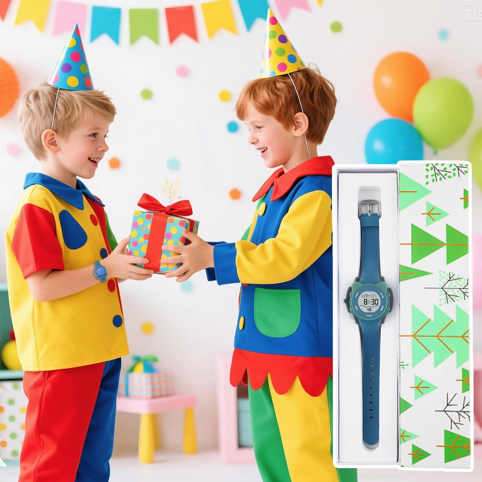 DTKID Orologio Digitale Bambini LED 7 Colori, Sveglia, Timer, Impermeabile - immagine 6