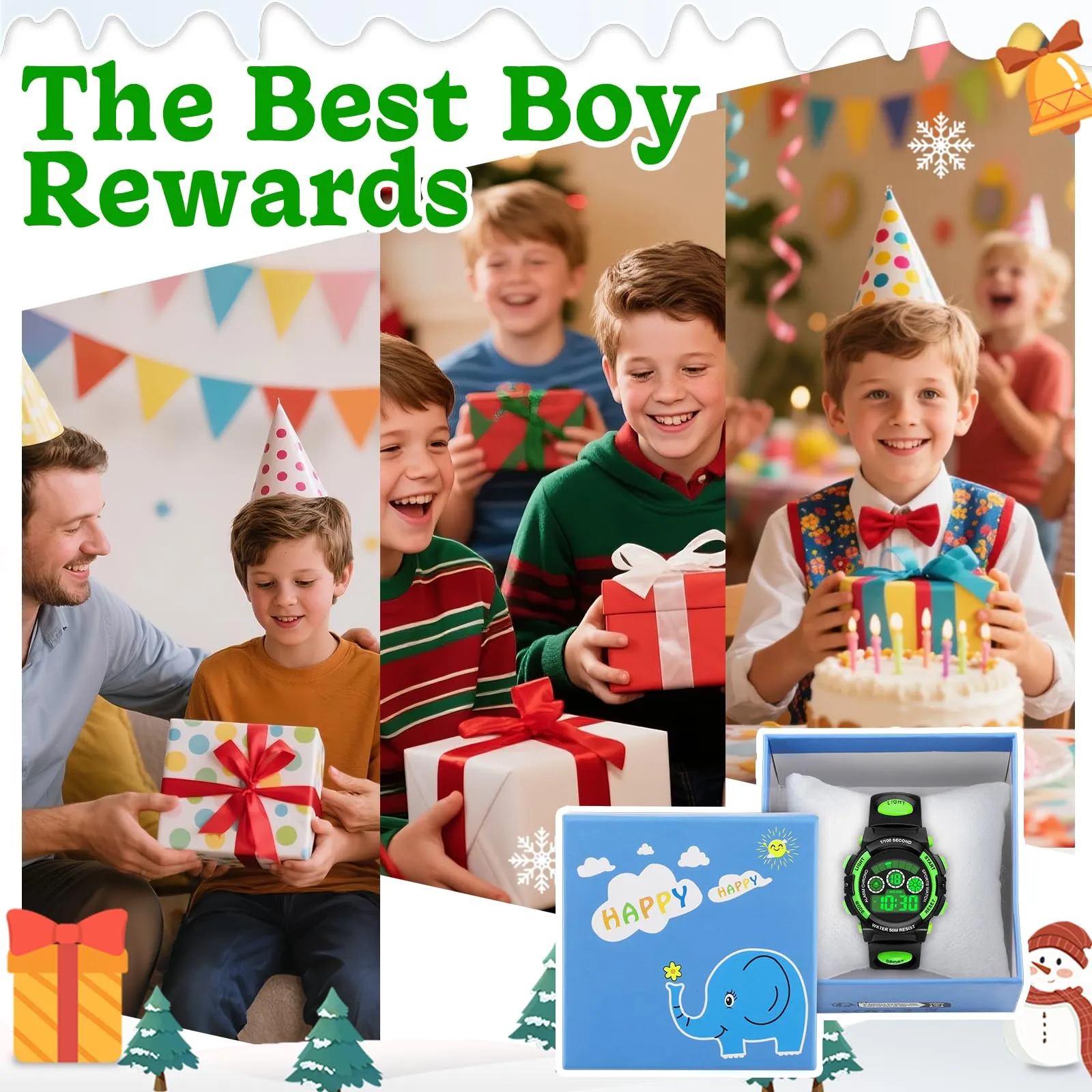 DTKID Orologio Digitale Bambini, LED 7 Colori, Cronometro, 5ATM - immagine 8