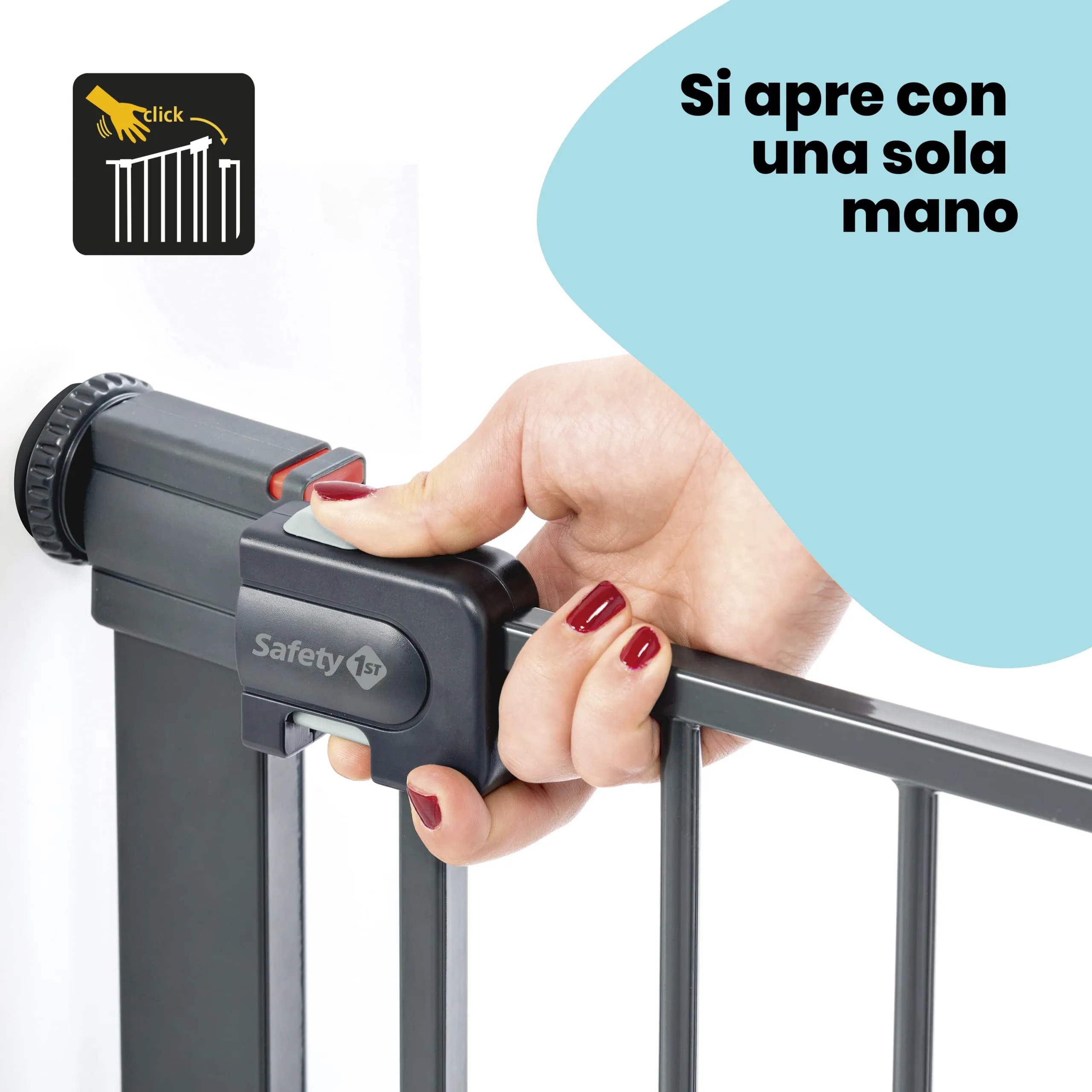 Safety 1st Easy Close Cancelletto di Sicurezza in Metallo, 73-80 cm - immagine 4