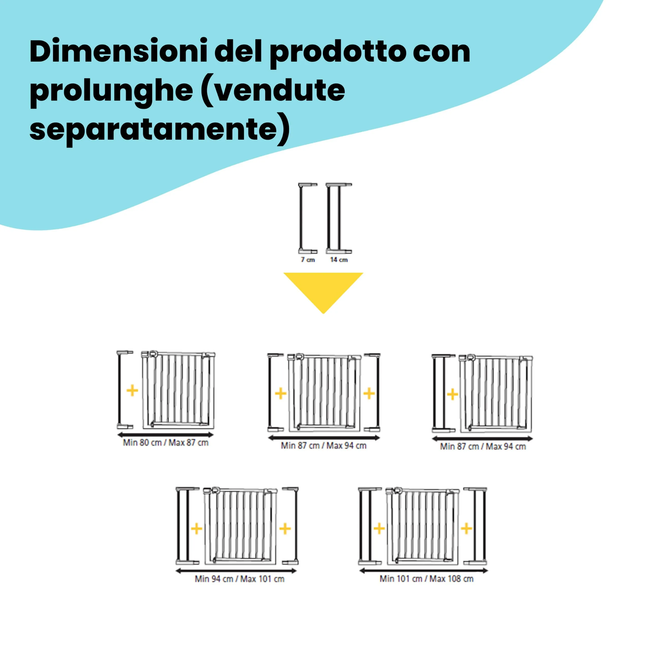 Safety 1st Easy Close Cancelletto di Sicurezza in Metallo, 73-80 cm - immagine 9