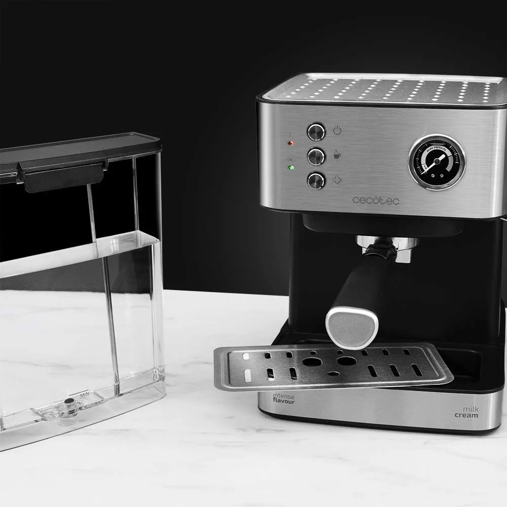 Cecotec Power Espresso 20 Professionale Macchina del caffè, 20 bar, 1,5 L, Acciaio Inossidabile, 850 W - immagine 3