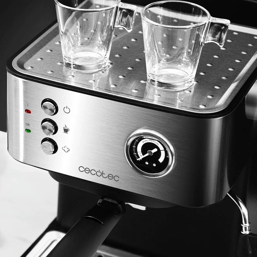 Cecotec Power Espresso 20 Professionale Macchina del caffè, 20 bar, 1,5 L, Acciaio Inossidabile, 850 W - immagine 6