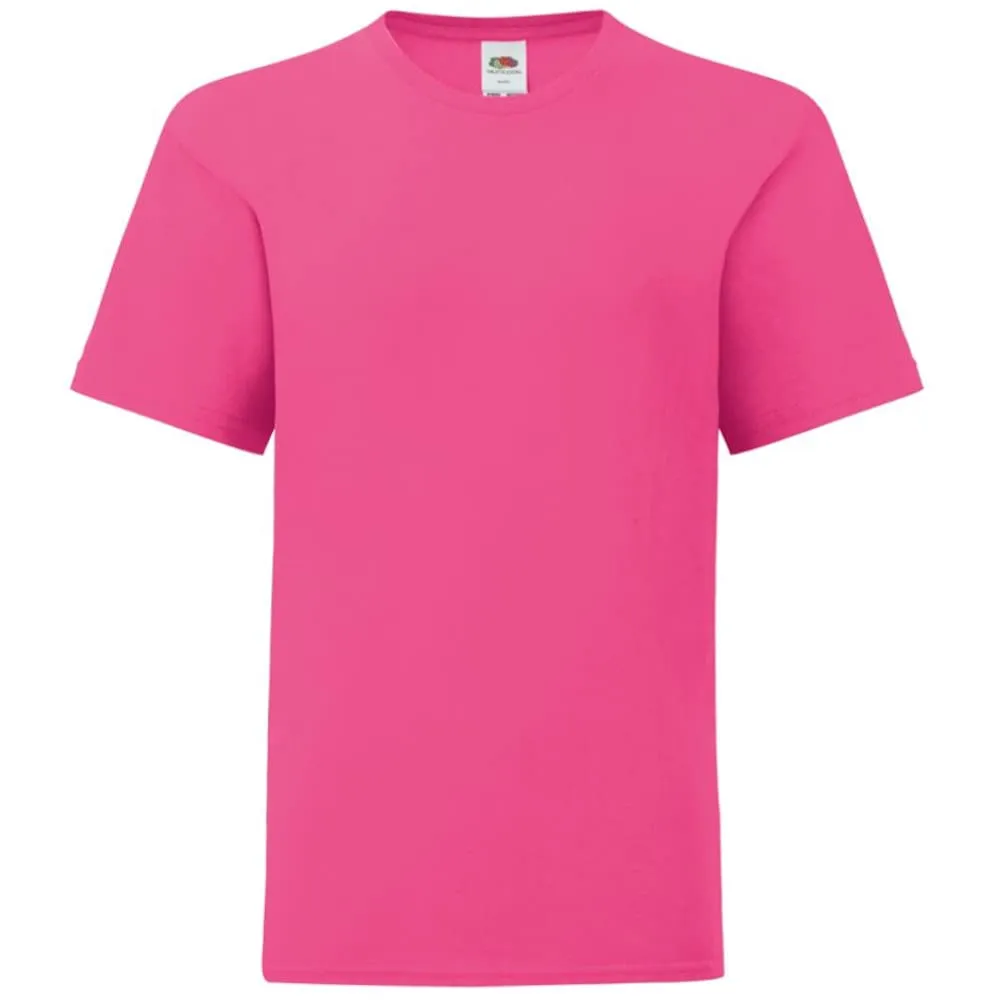 Fruit of the Loom Maglietta da Bambino, Rosa Fucsia, 14-15 Anni - immagine 1