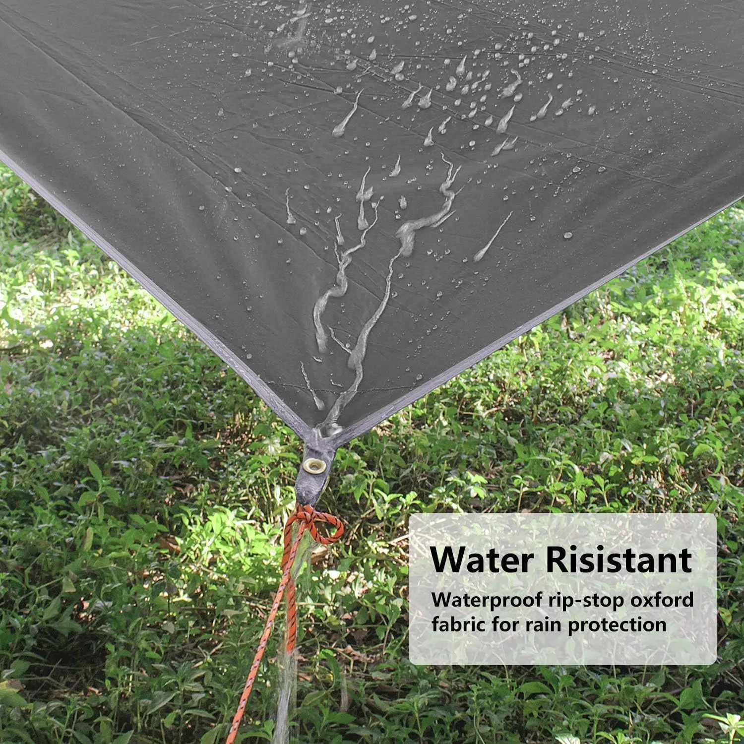 Unigear Telo Antipioggia Tarp Rain Fly 3x4m Grigio - immagine 3