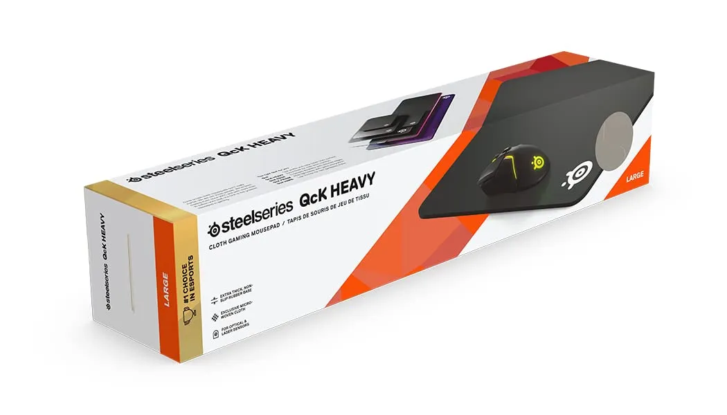 SteelSeries Gaming Mousepad, Black, L - immagine 4