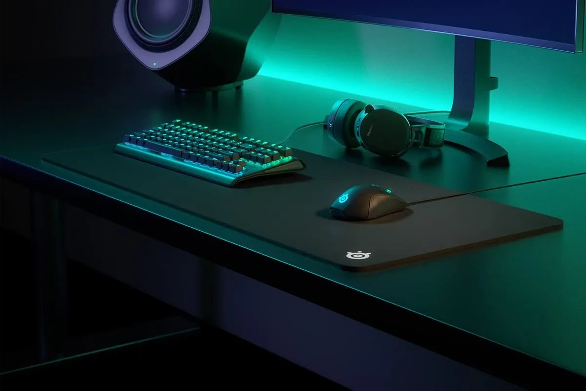 SteelSeries QcK XXL Heavy Mouse Pad, 900 x 400 mm, Nero - immagine 2