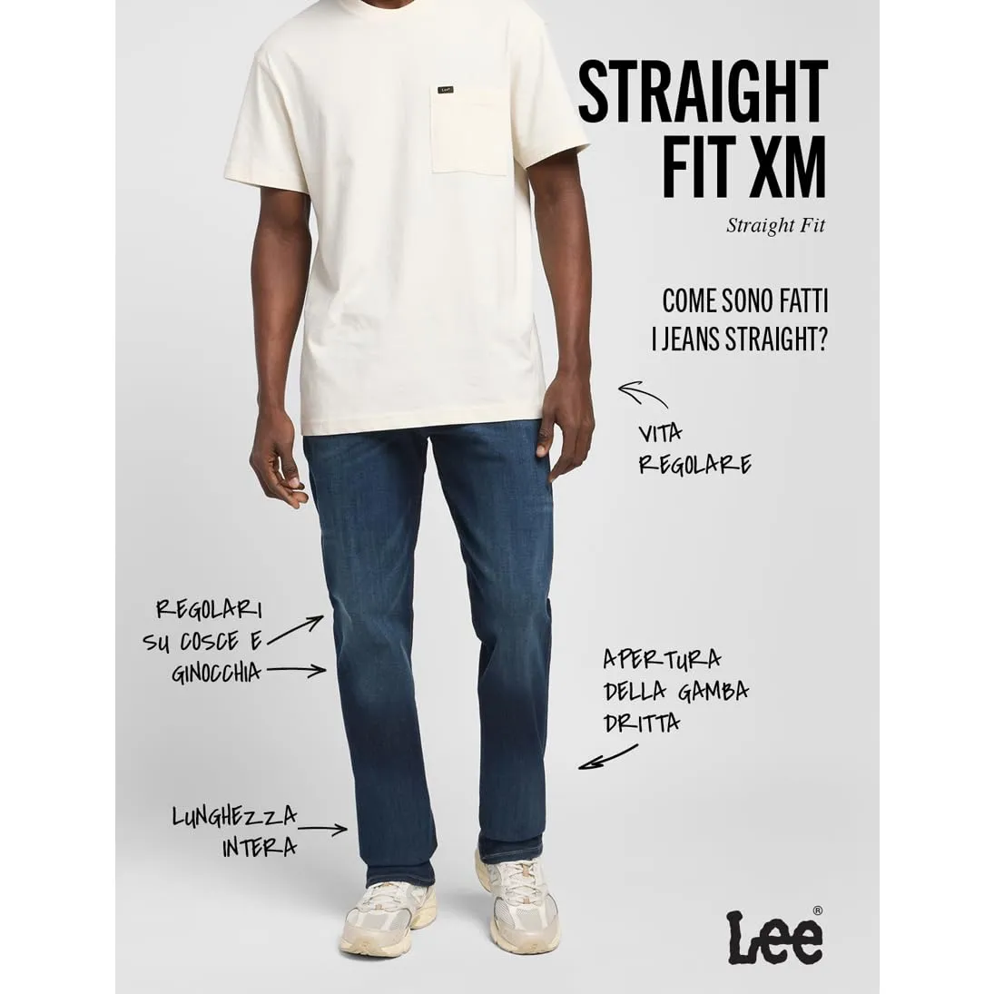 Lee Extreme Motion Regular Straight Fit Jeans - Trip - immagine 4