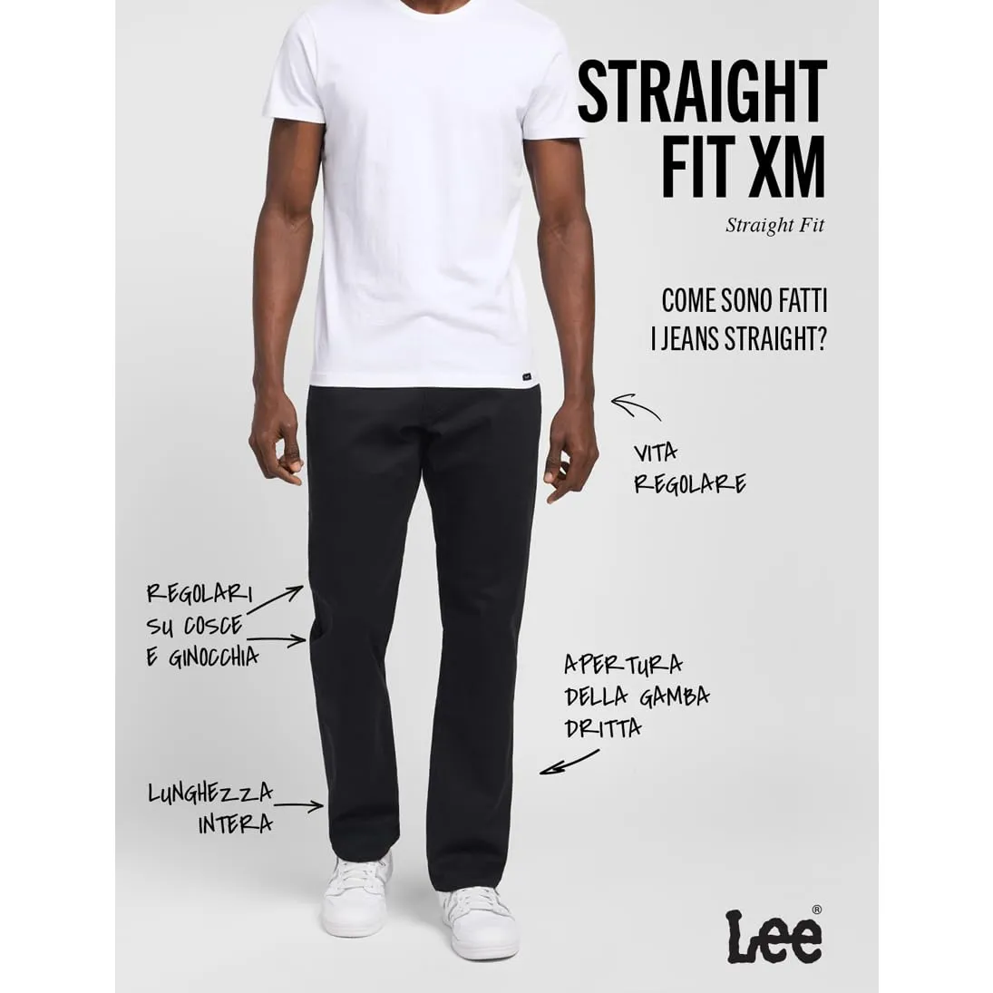 Lee Extreme Motion Regular Fit Jeans - Nero - immagine 3