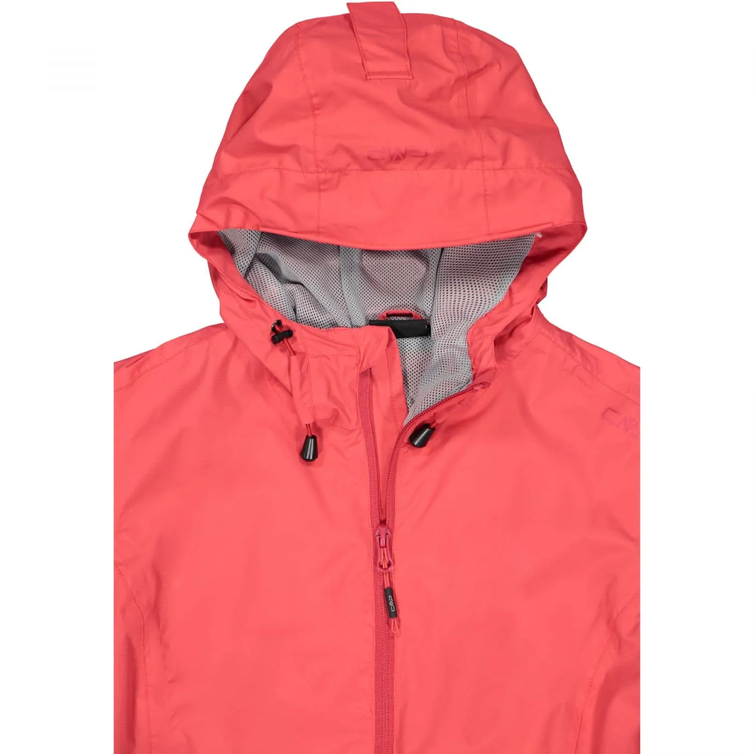 CMP Giacca Pioggia in Poliestere Antistrappo da Donna, Corallo, XS - immagine 6