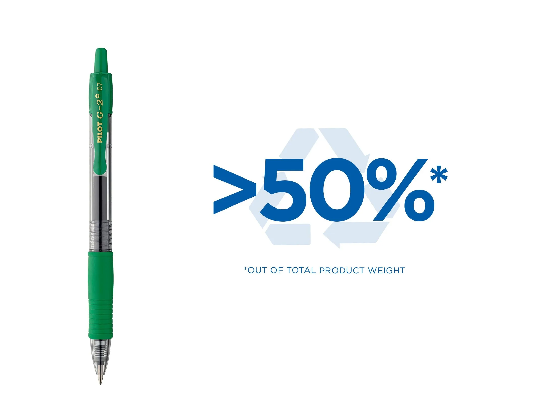 Pilot G2 Penne roller in gel a scatto ricaricabili, Punta Media, Blu, Set di 4 - immagine 3