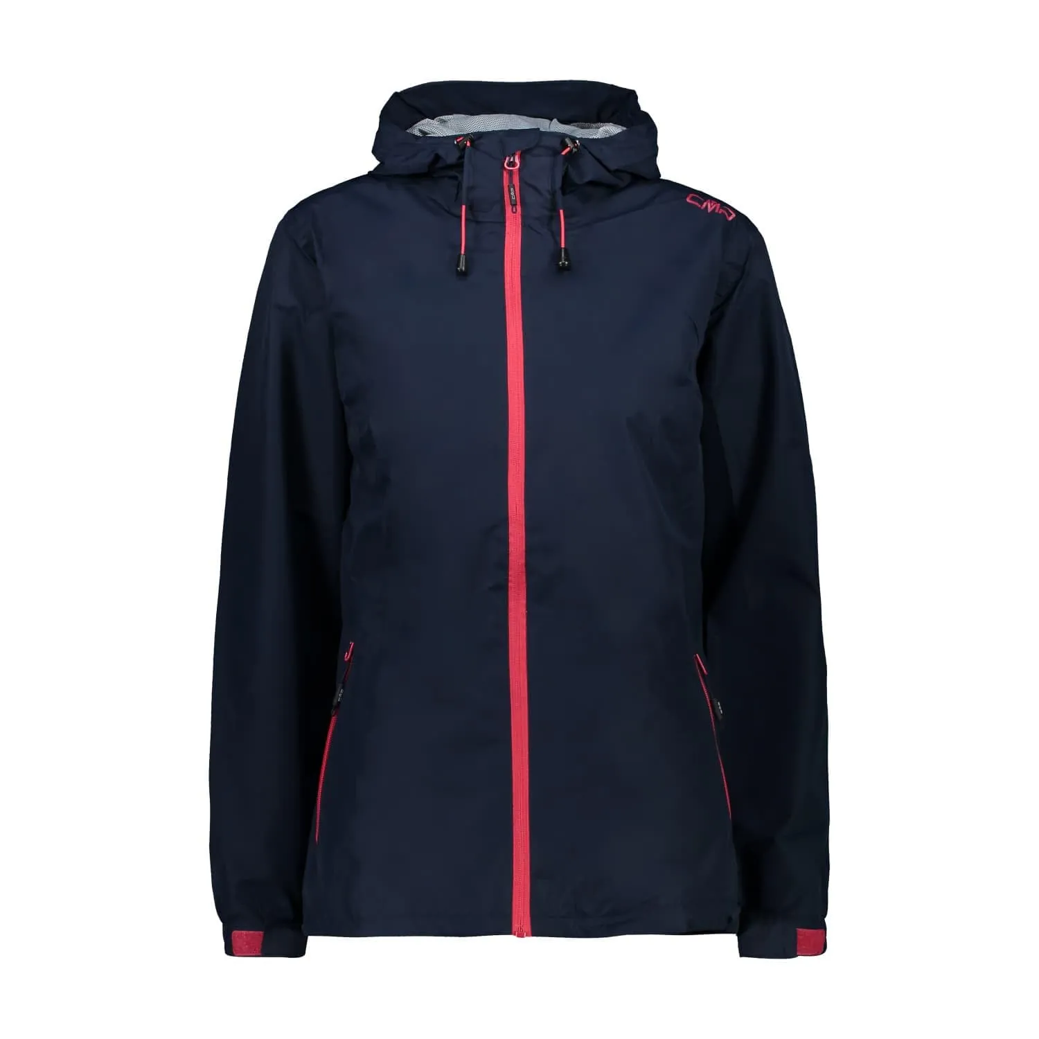 CMP Giacca Pioggia in Poliestere Antistrappo da Donna, Black Blue, L - immagine 1