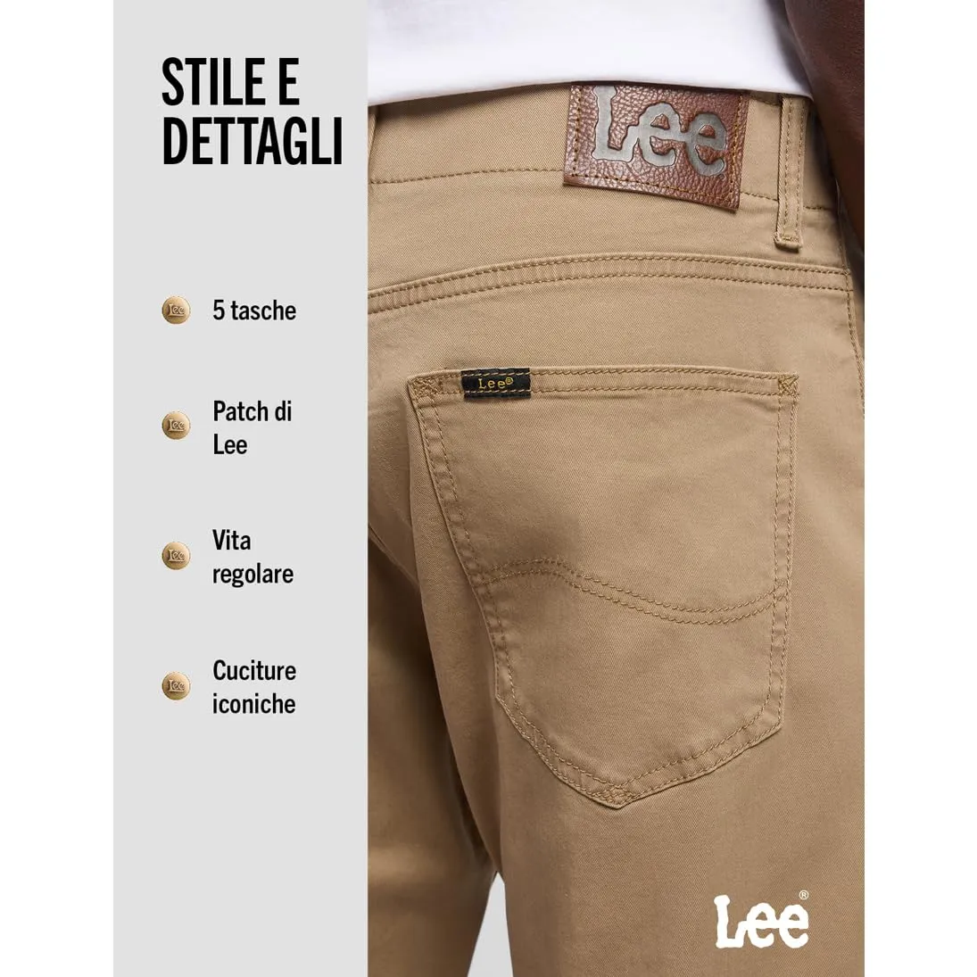 Lee Extreme Motion Regular Fit Jeans - Cougar - immagine 6