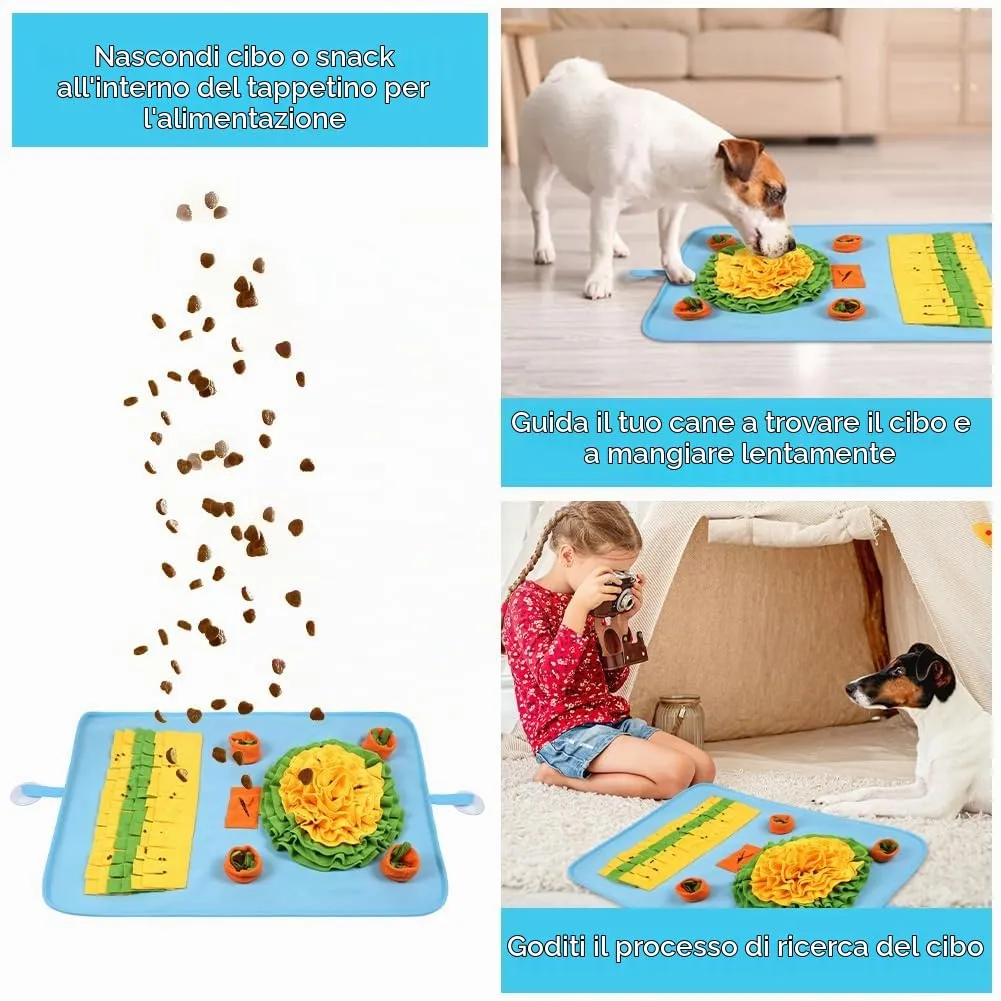 OSDUE Tappeto Olfattivo per Cani, 68x45 cm, Lavabile e Antiscivolo, Giocattolo di Attivazione Mentale e Foraggiamento - immagine 4