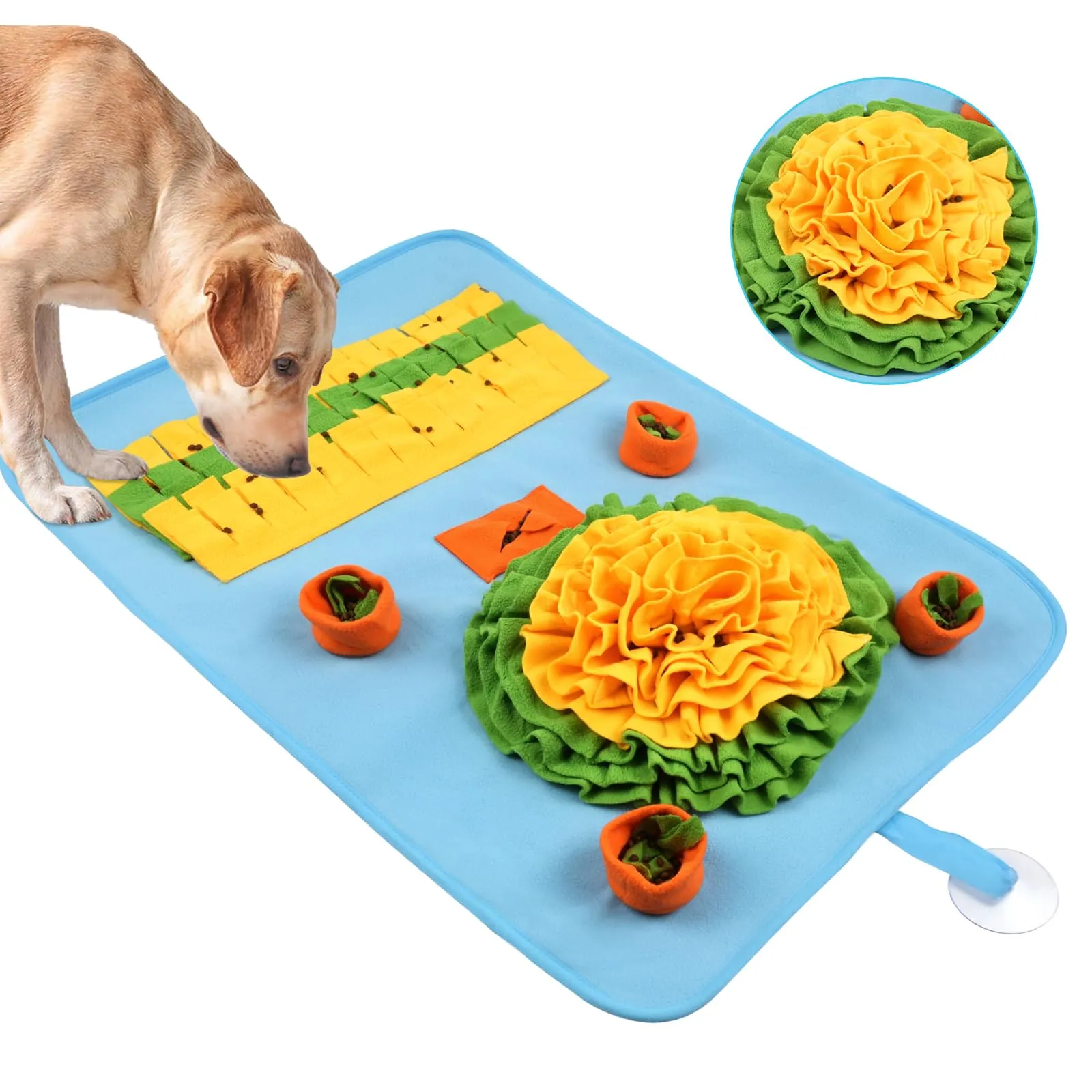 OSDUE Tappeto Olfattivo per Cani, 68x45 cm, Lavabile e Antiscivolo, Giocattolo di Attivazione Mentale e Foraggiamento - immagine 8