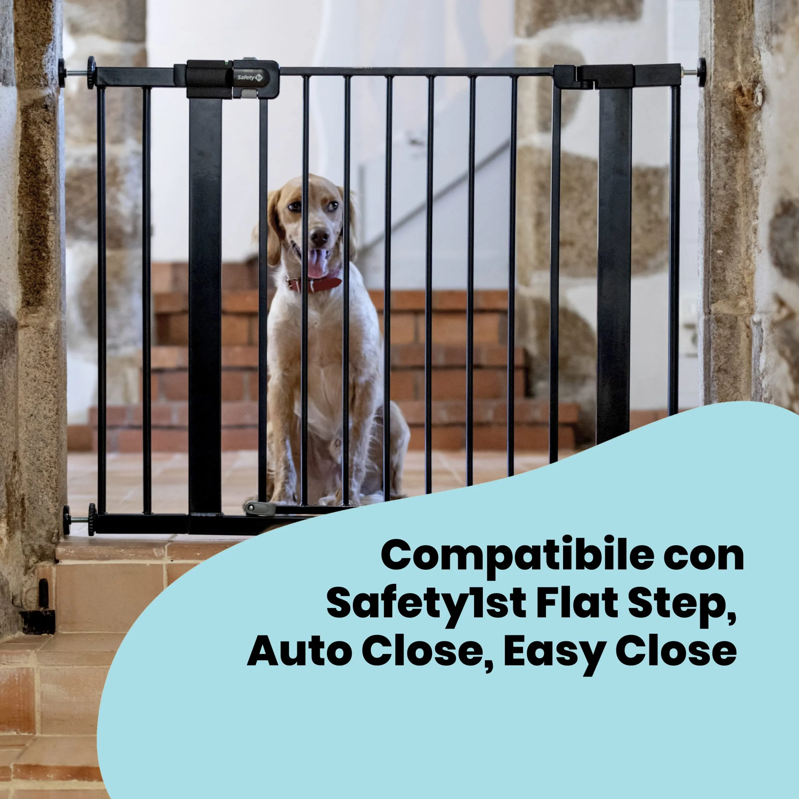 Safety 1st Estensione Cancelletto Sicurezza Bambini 14 cm per Securetech, Easy Close Metal, Auto Close e Flat Step, Nero - immagine 2