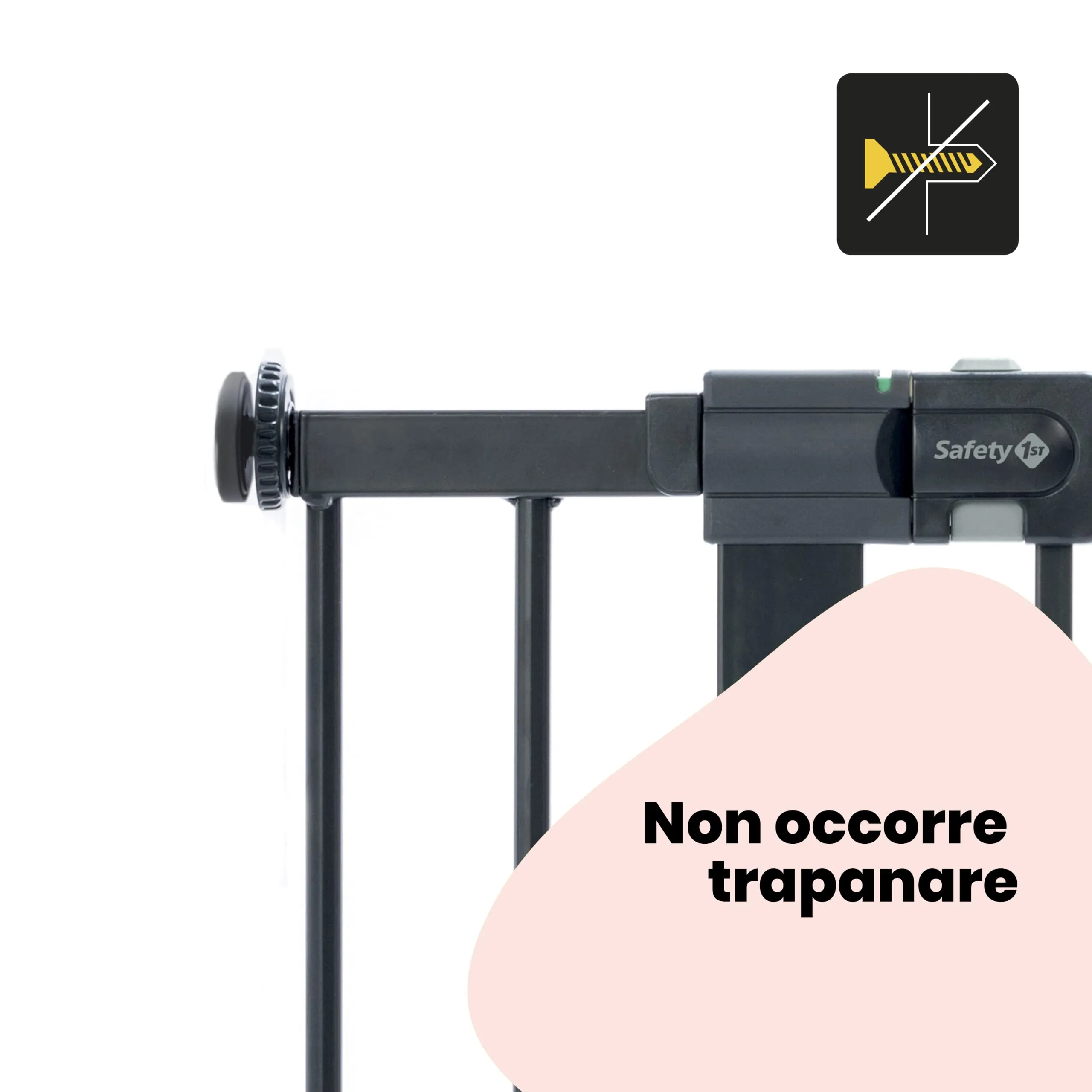 Safety 1st Estensione Cancelletto Sicurezza Bambini 14 cm per Securetech, Easy Close Metal, Auto Close e Flat Step, Nero - immagine 4