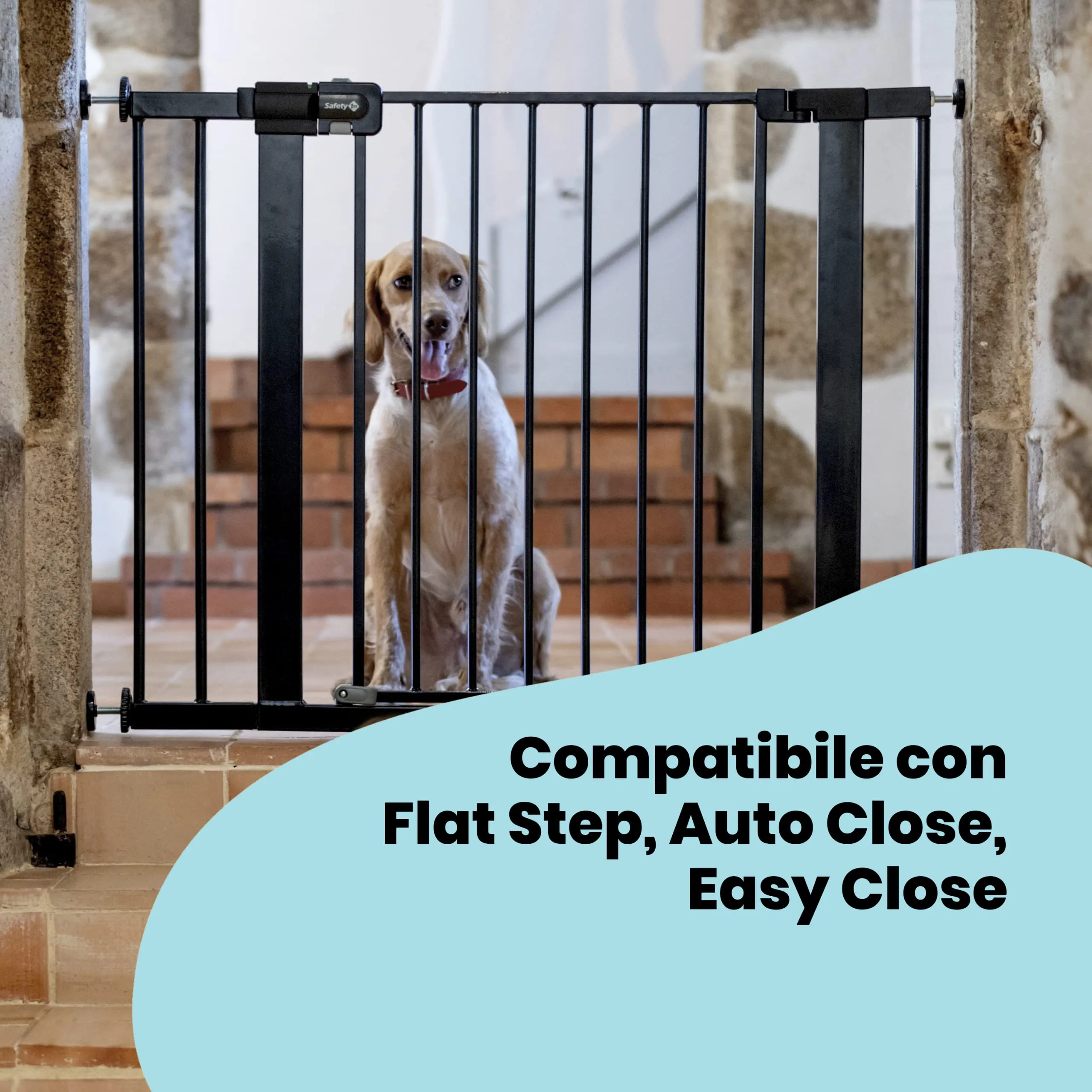 Safety 1st Estensione Cancelletto Sicurezza Bambini 7 cm per Securetech, Easy Close Metal, Auto Close e Flat Step, Nero - immagine 2