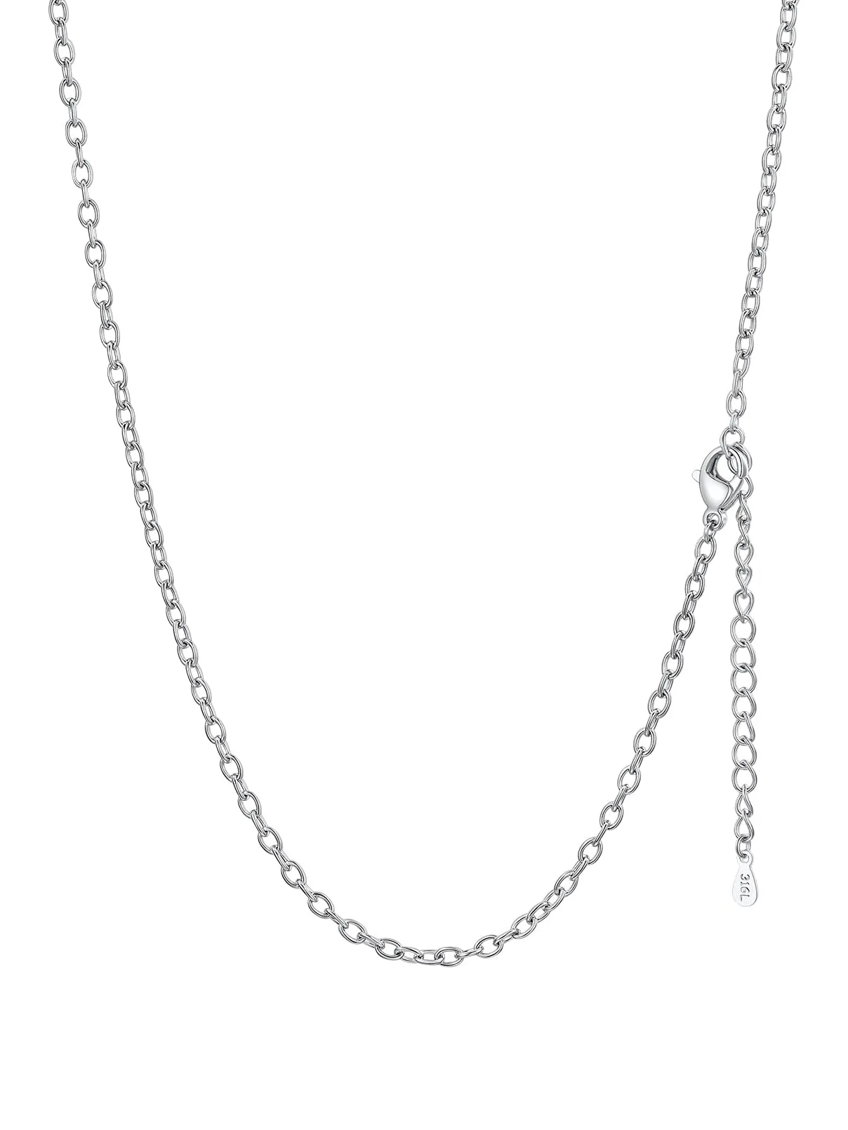 FaithHeart Catenina Donna in Acciaio Inox 316L Argento 2.5mm 60cm - immagine 1