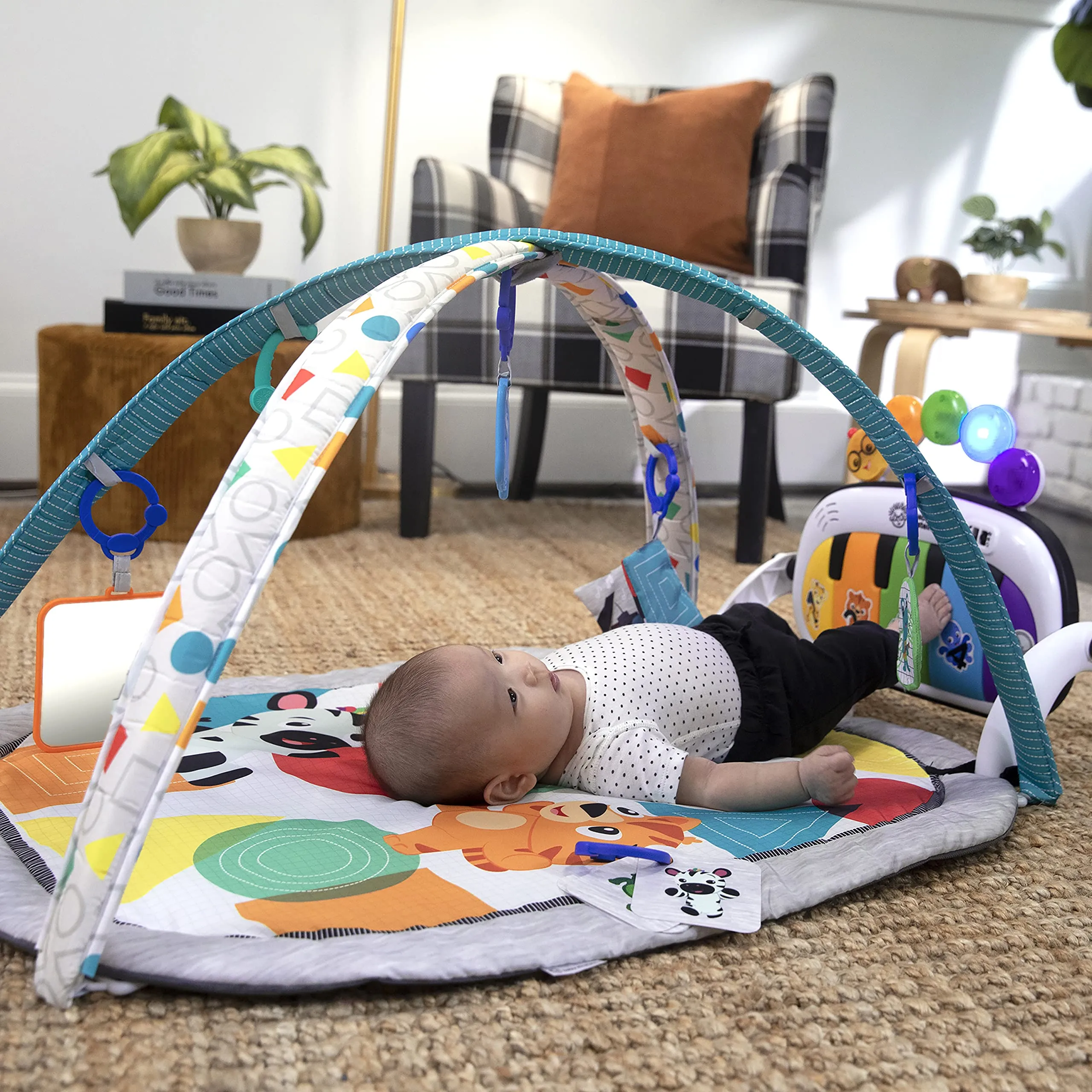 Baby Einstein Palestrina Musicale Kickin' Tunes 4in1 con Pianoforte, 70+ Suoni, Luci e 7 Giocattoli Rimovibili - immagine 2