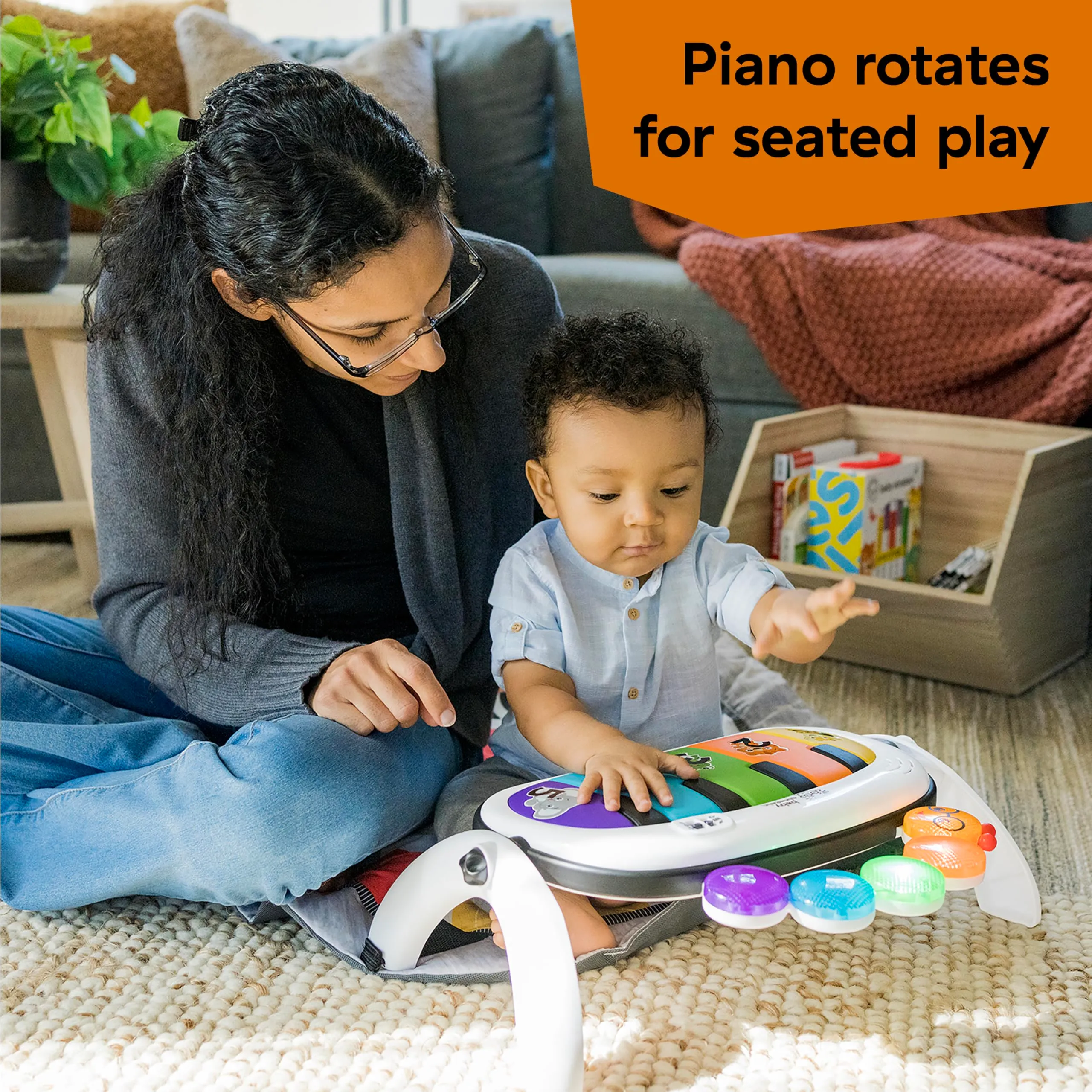 Baby Einstein Palestrina Musicale Kickin' Tunes 4in1 con Pianoforte, 70+ Suoni, Luci e 7 Giocattoli Rimovibili - immagine 8