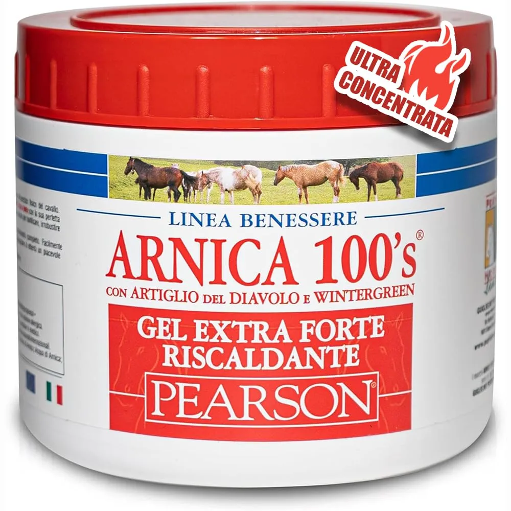 Arnica 100's Gel Extraforte Riscaldante per Cavalli Pearson, 500 ml - immagine 1