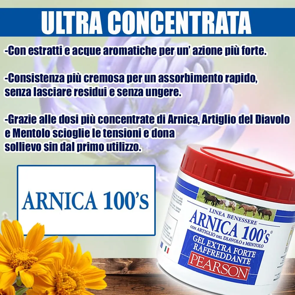 ARNICA 100'S Gel Arnica Extraforte Raffreddante Pearson per Cavalli, 500 ml - immagine 3