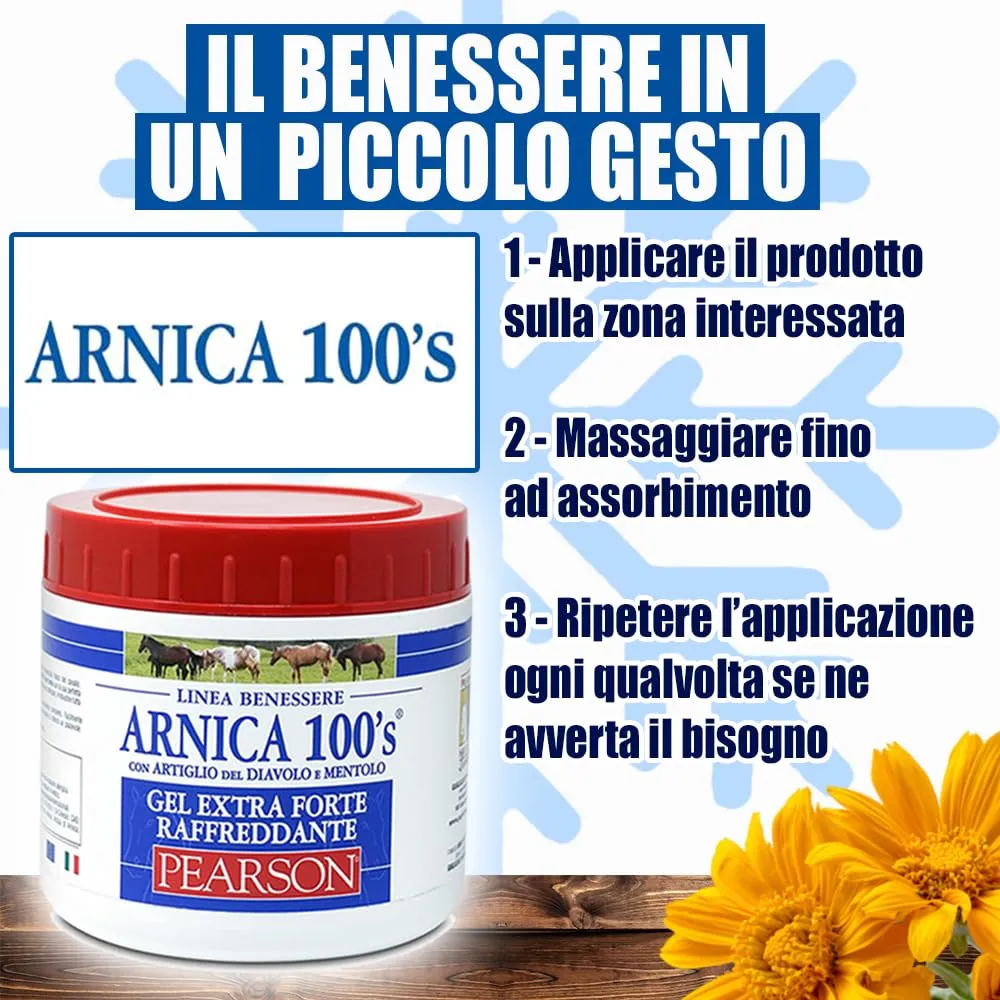 ARNICA 100'S Gel Arnica Extraforte Raffreddante Pearson per Cavalli, 500 ml - immagine 7