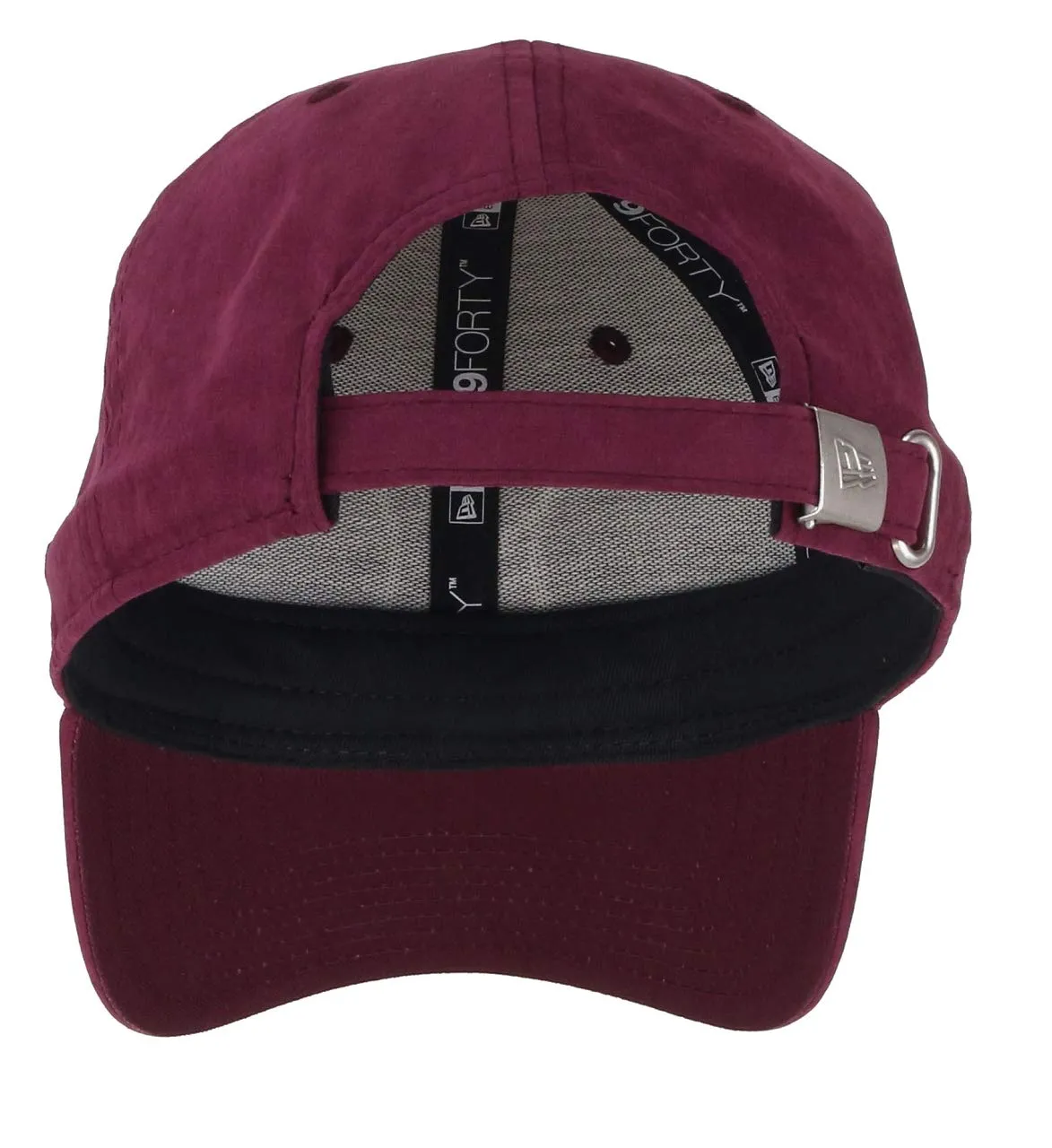 New Era New York Yankees 9forty Adjustable Cap League Essential Nylon Maroon/Black - One Size - immagine 2