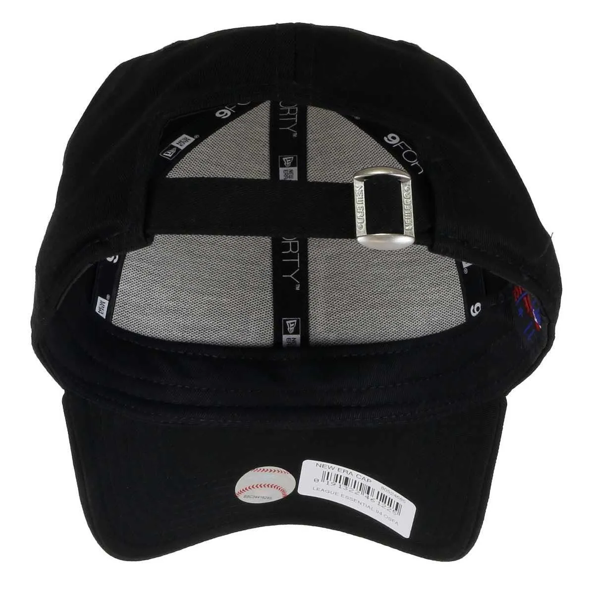 New Era Los Angeles Dodgers 9Forty Adjustable Cap League Essential Black On Black - One Size - immagine 2