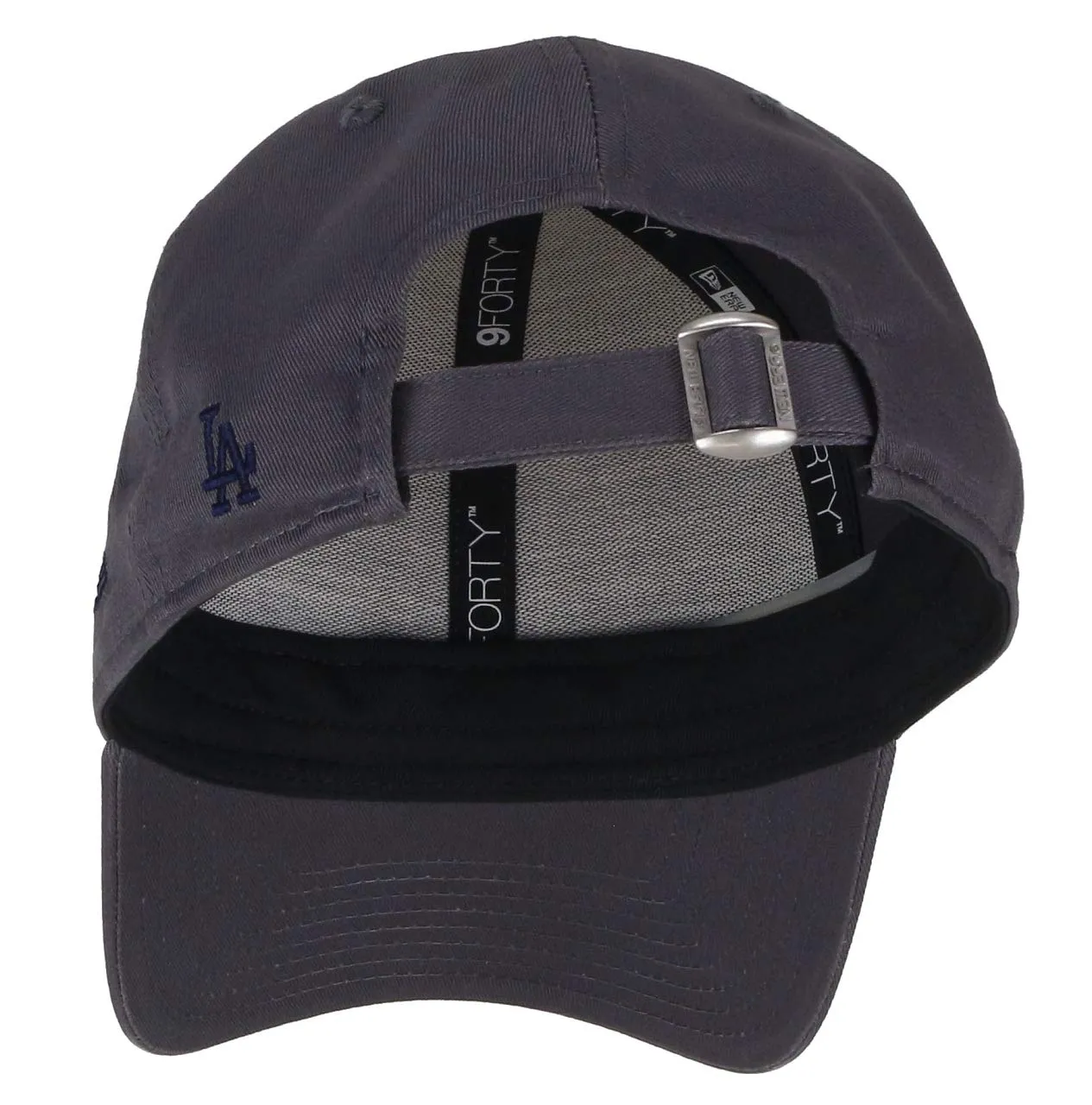 New Era Los Angeles Dodgers 9Forty Adjustable Cap League Essential Grey/Navy - One Size - immagine 3