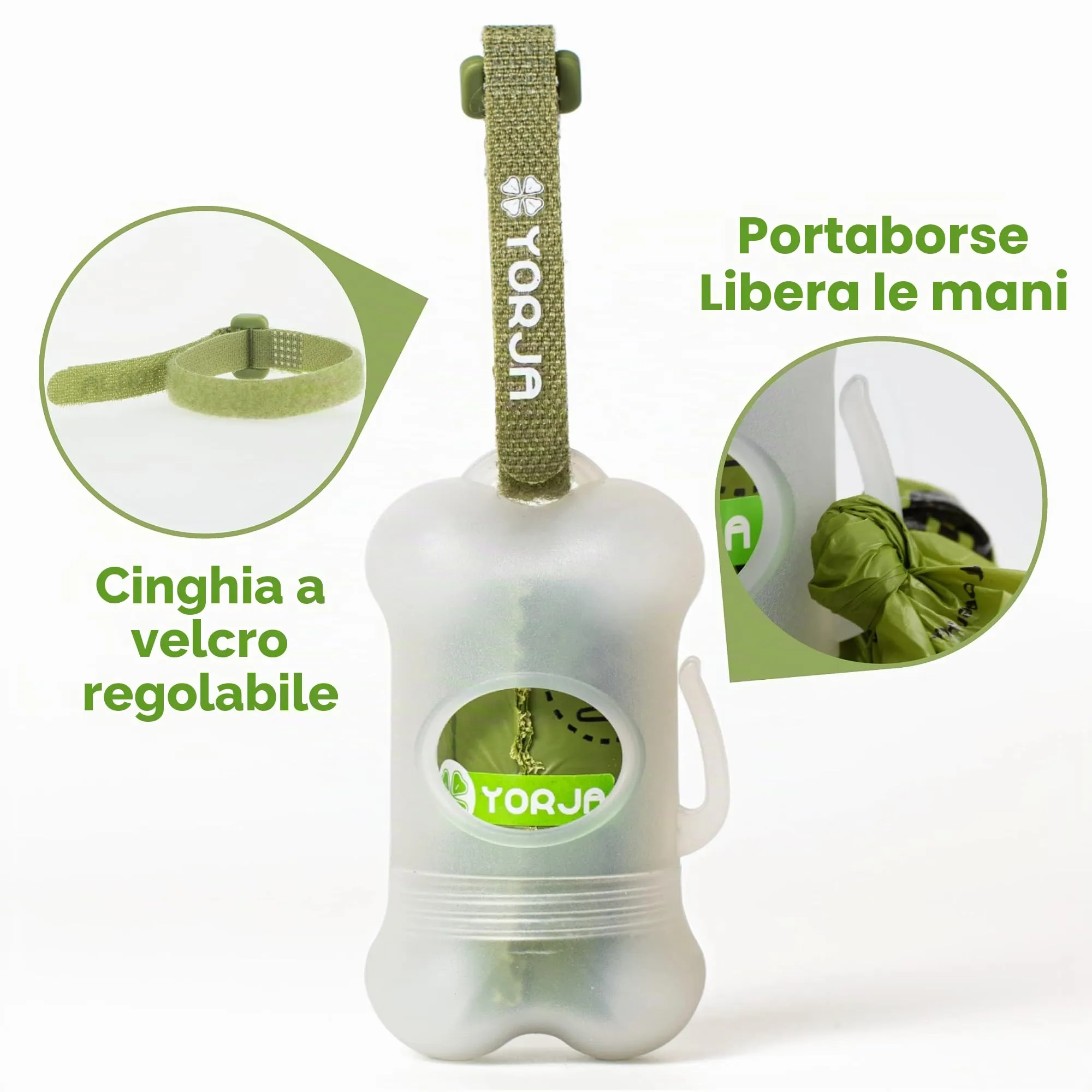 YORJA Sacchetti Igienici per Cani con Dispenser, 38% bio-based, 510 pezzi - immagine 2