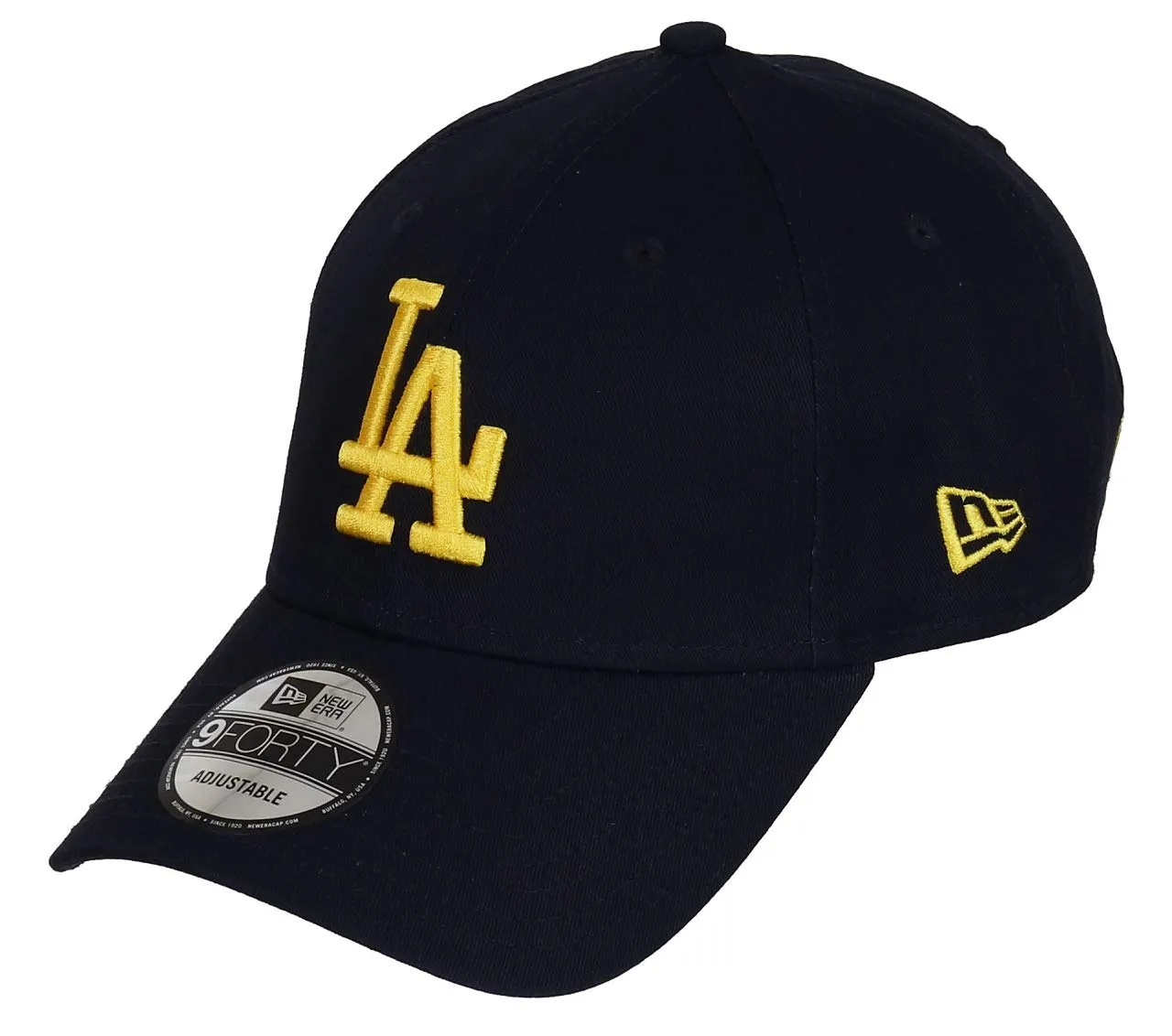 New Era Los Angeles Dodgers 9Forty Adjustable Cap League Essential Navy/Yellow - One Size - immagine 1