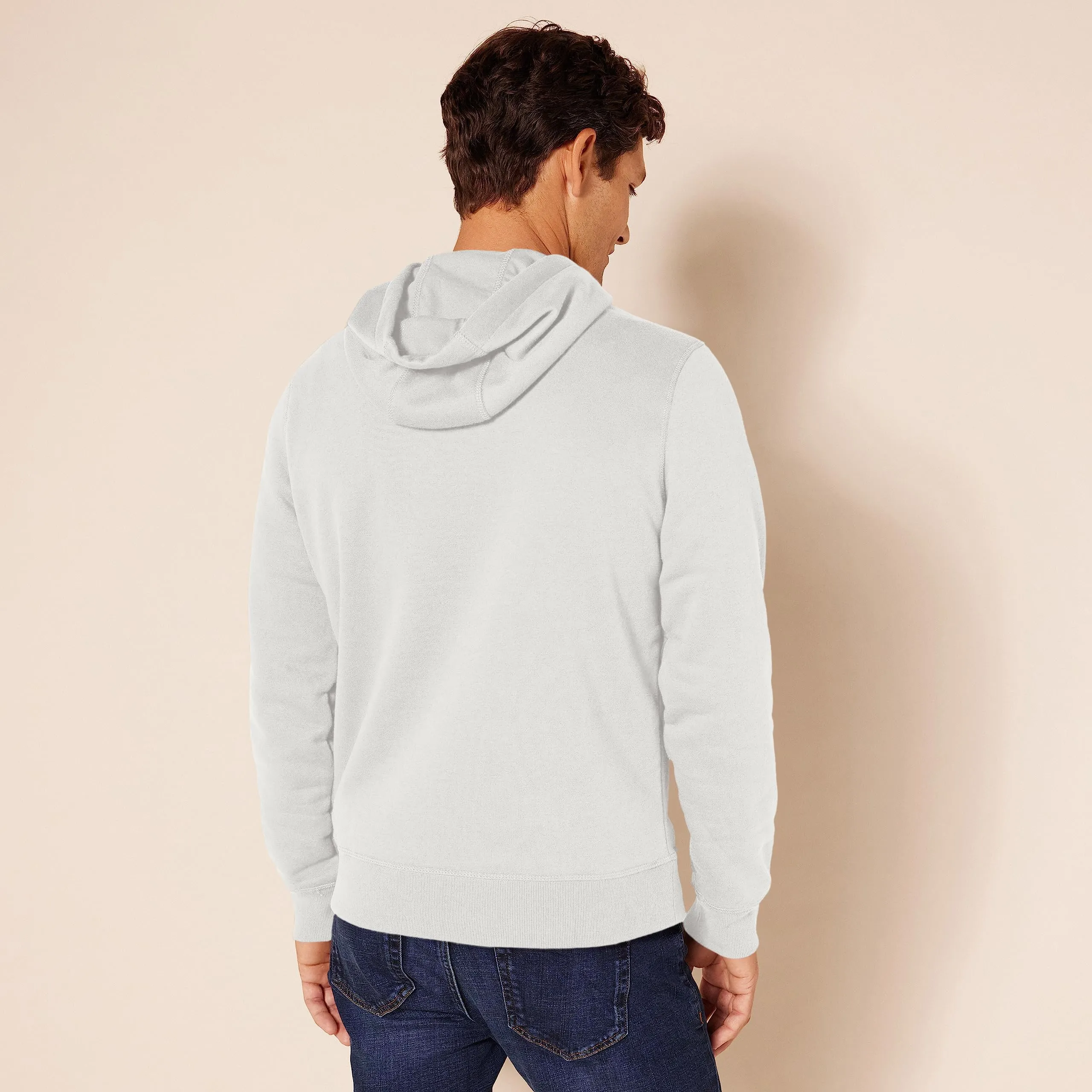 Amazon Essentials Felpa con Cappuccio Uomo, Bianco Brillante, M - immagine 3