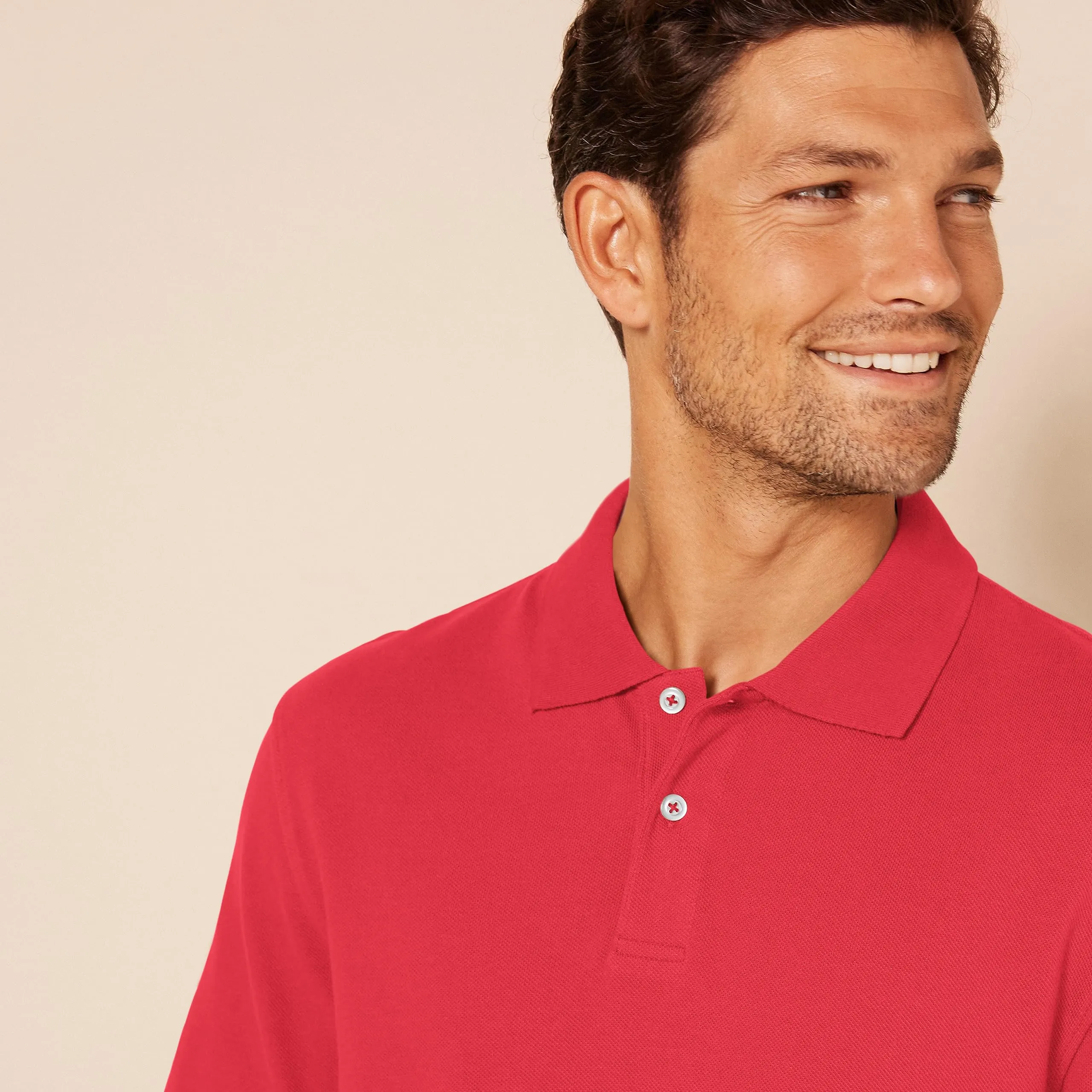 Amazon Essentials Polo in Piqué di Cotone Slim Uomo, Rosso, S - immagine 4
